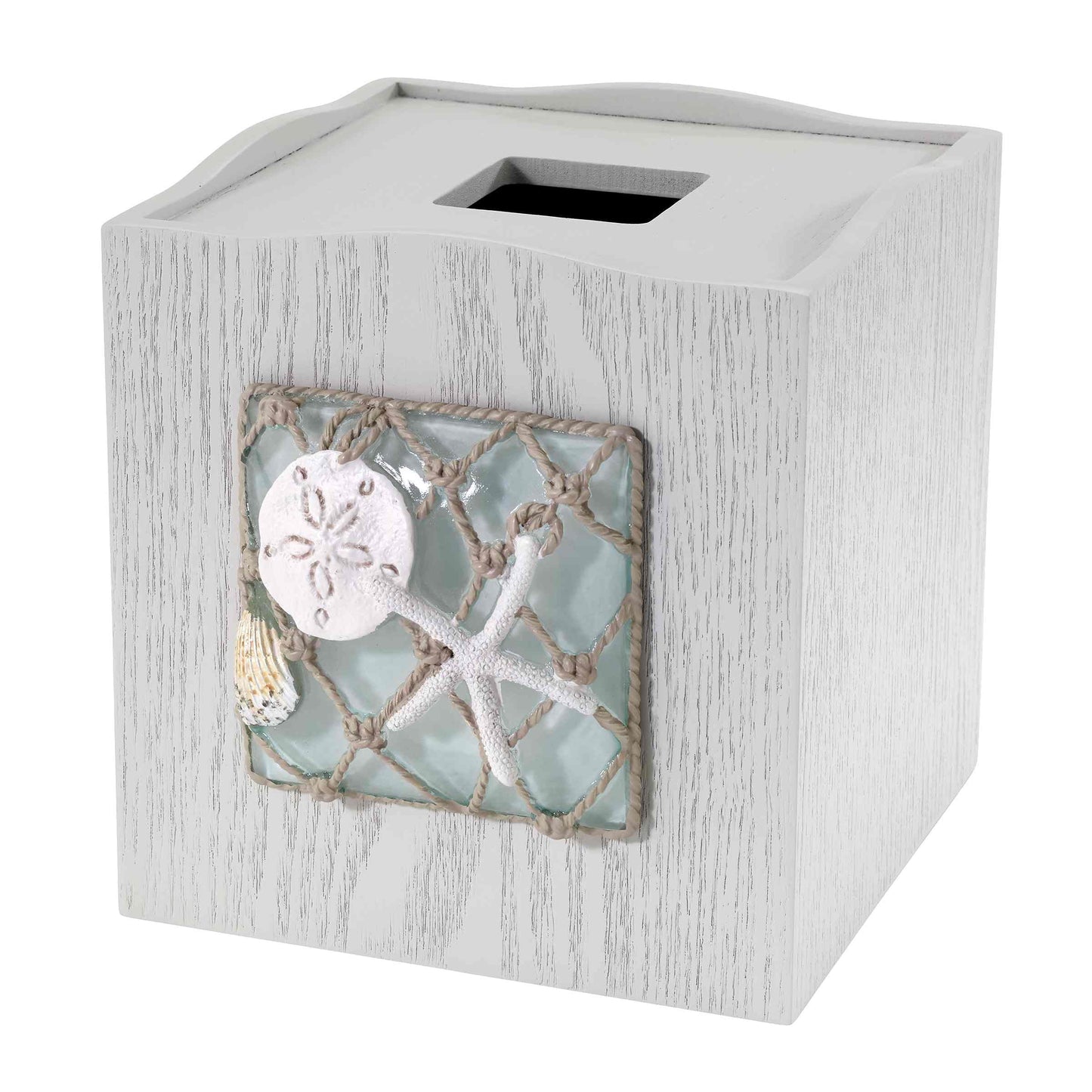 Avanti Linens Seaglass Tissue Cover - Beige