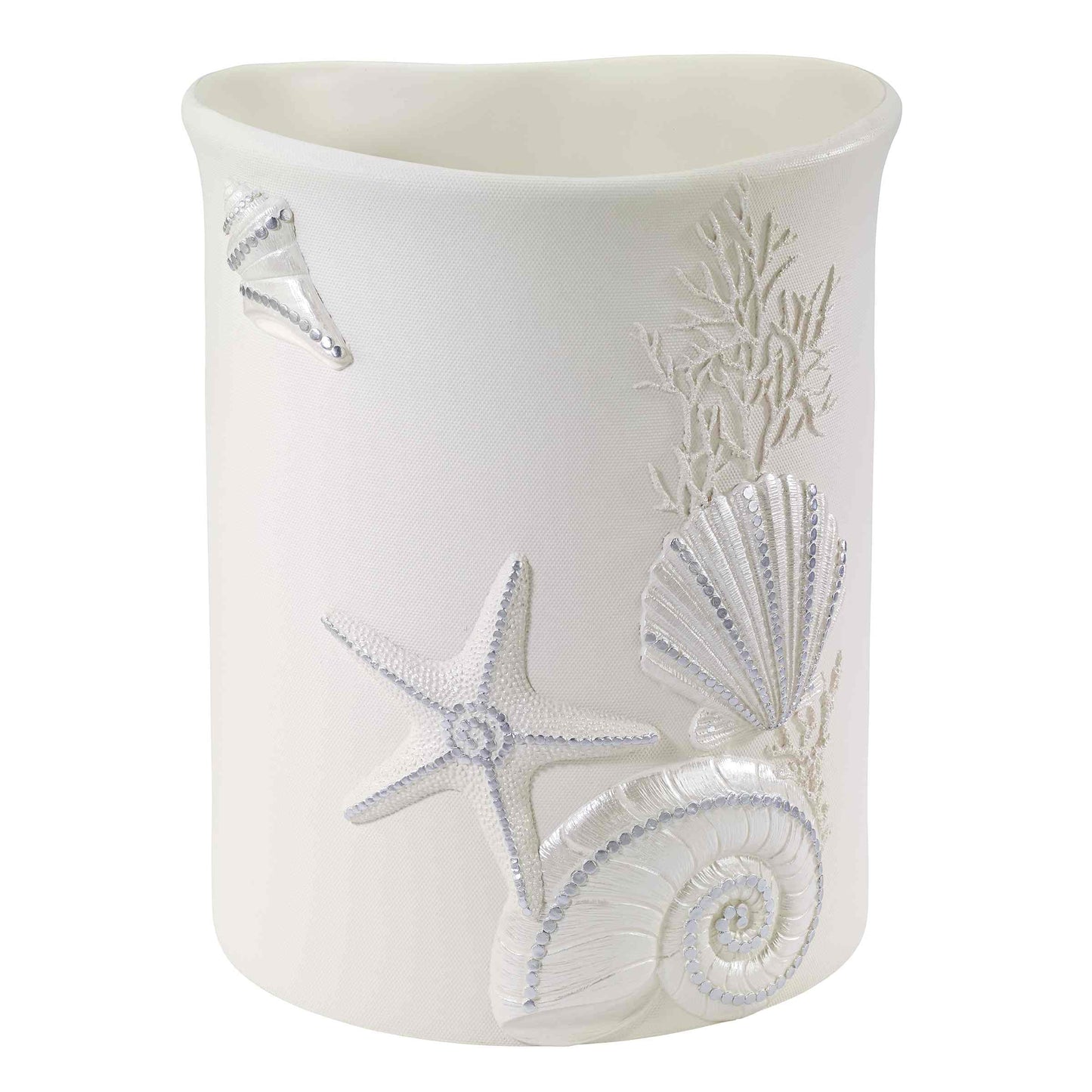 Avanti Sequin Shells Wastebasket