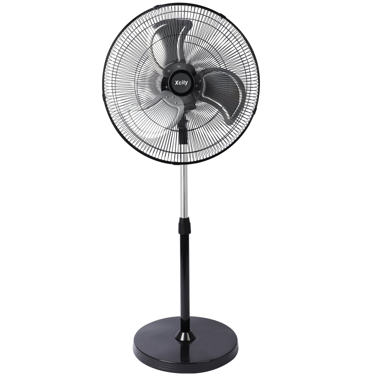 Avobird 18'' Industrial Oscillating Pedestal Fan, 3-Speed & 90Â° Tilt Height Adjustment Standing Fan for Bedroom/Offices/Workshop, Max 3100 CFM(Black)