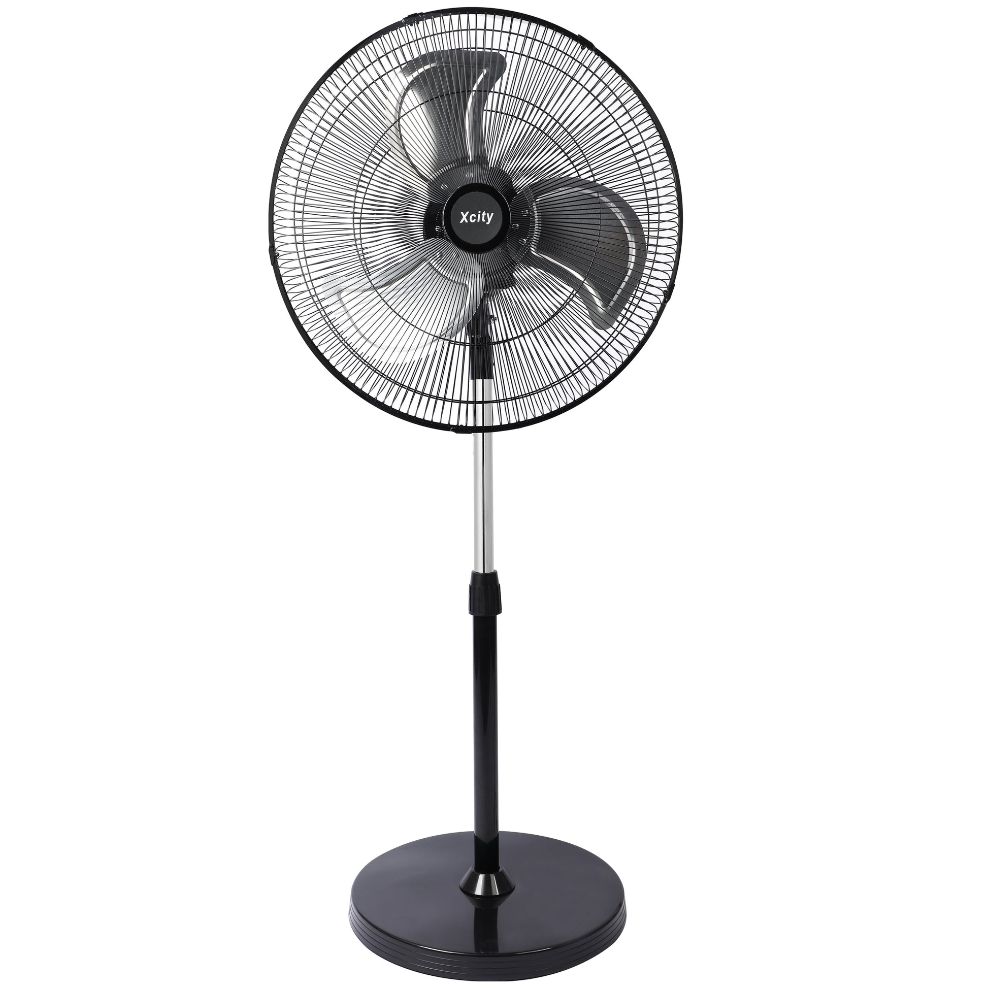 Avobird 18'' Industrial Oscillating Pedestal Fan, 3-Speed & 90Â° Tilt Height Adjustment Standing Fan for Bedroom/Offices/Workshop, Max 3100 CFM(Black)