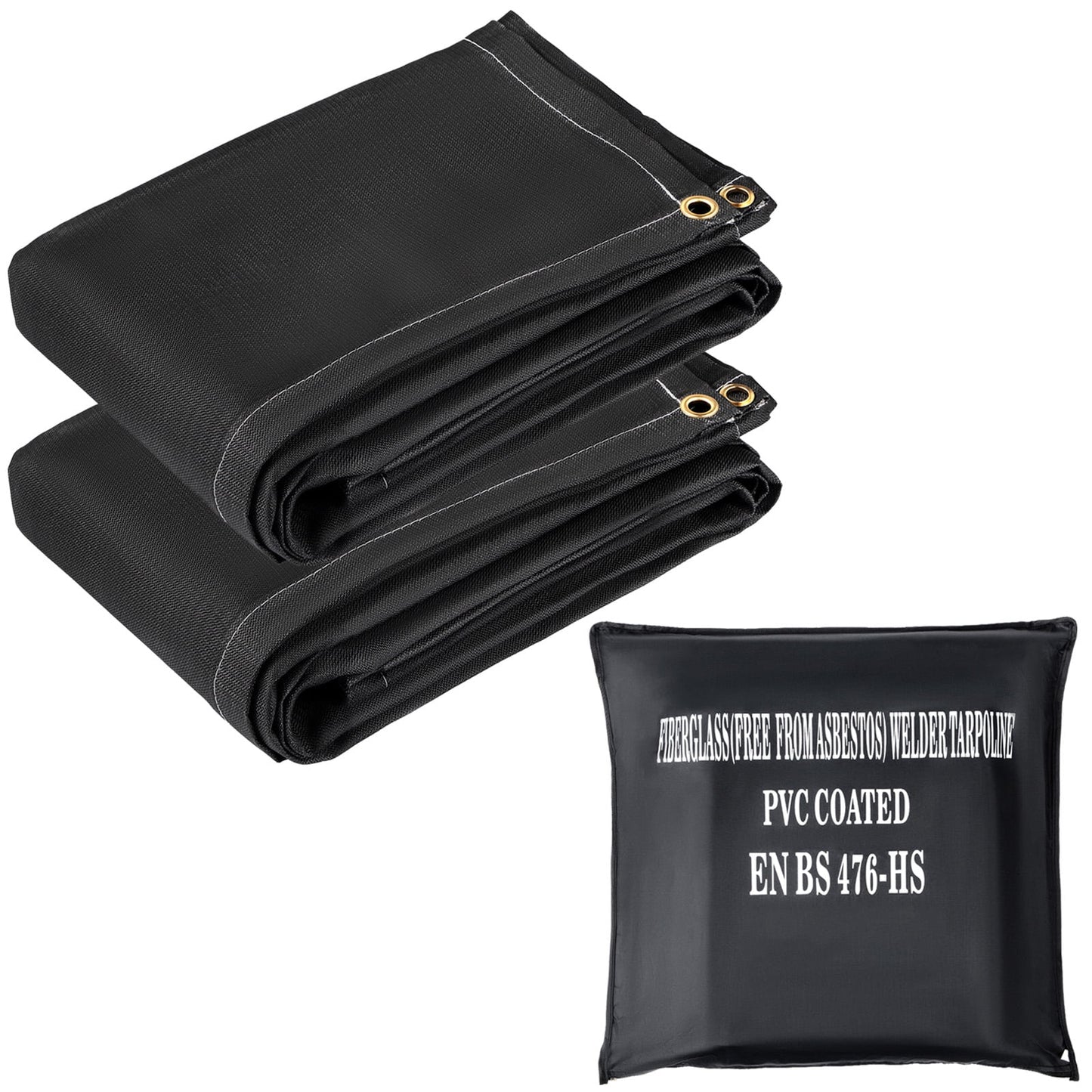 BENTISM Emergency Fire Blankets Fiberglass Welding Blanket 2 Pack Fire Blankets