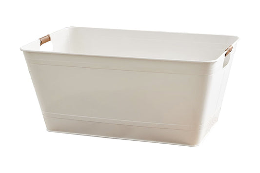 Better Homes & Gardens - Vanilla White Rectangle Beverage Tub, 21.96" L x 14.96" W x 10" H
