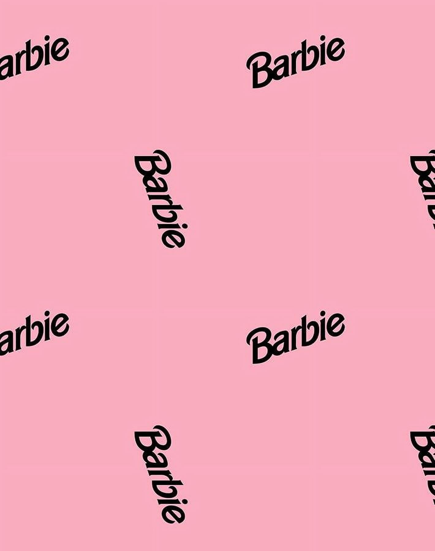 Barbie 90s Logo Removable Vinyl Wallpaper by Barbie - Bubblegum