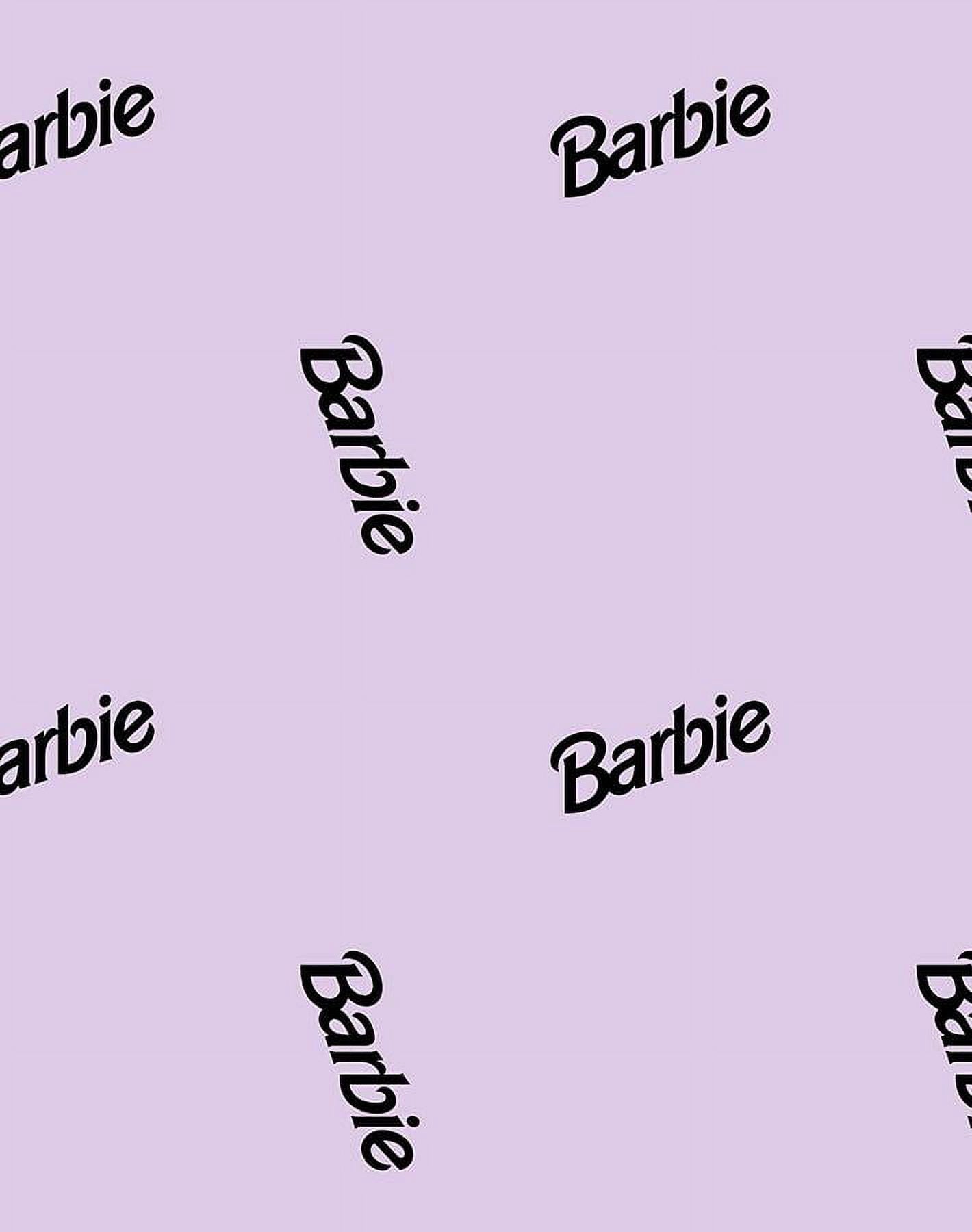 Barbie 90s Logo Removable Vinyl Wallpaper by Barbie - Lavender
