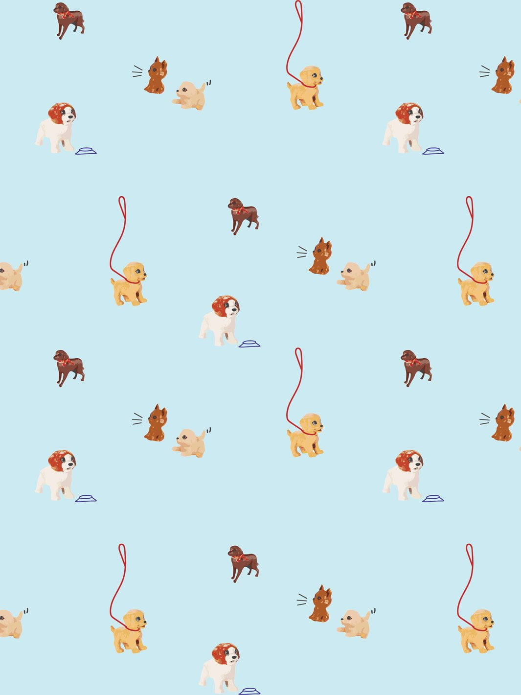 Barbie's Pups Removable Vinyl Wallpaper, Sky