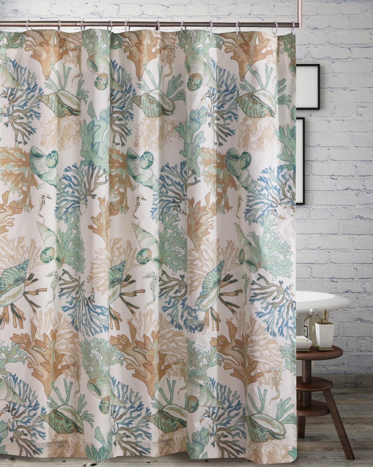 Barefoot Bungalow Atlantis Shower Curtain, 72x72-inch