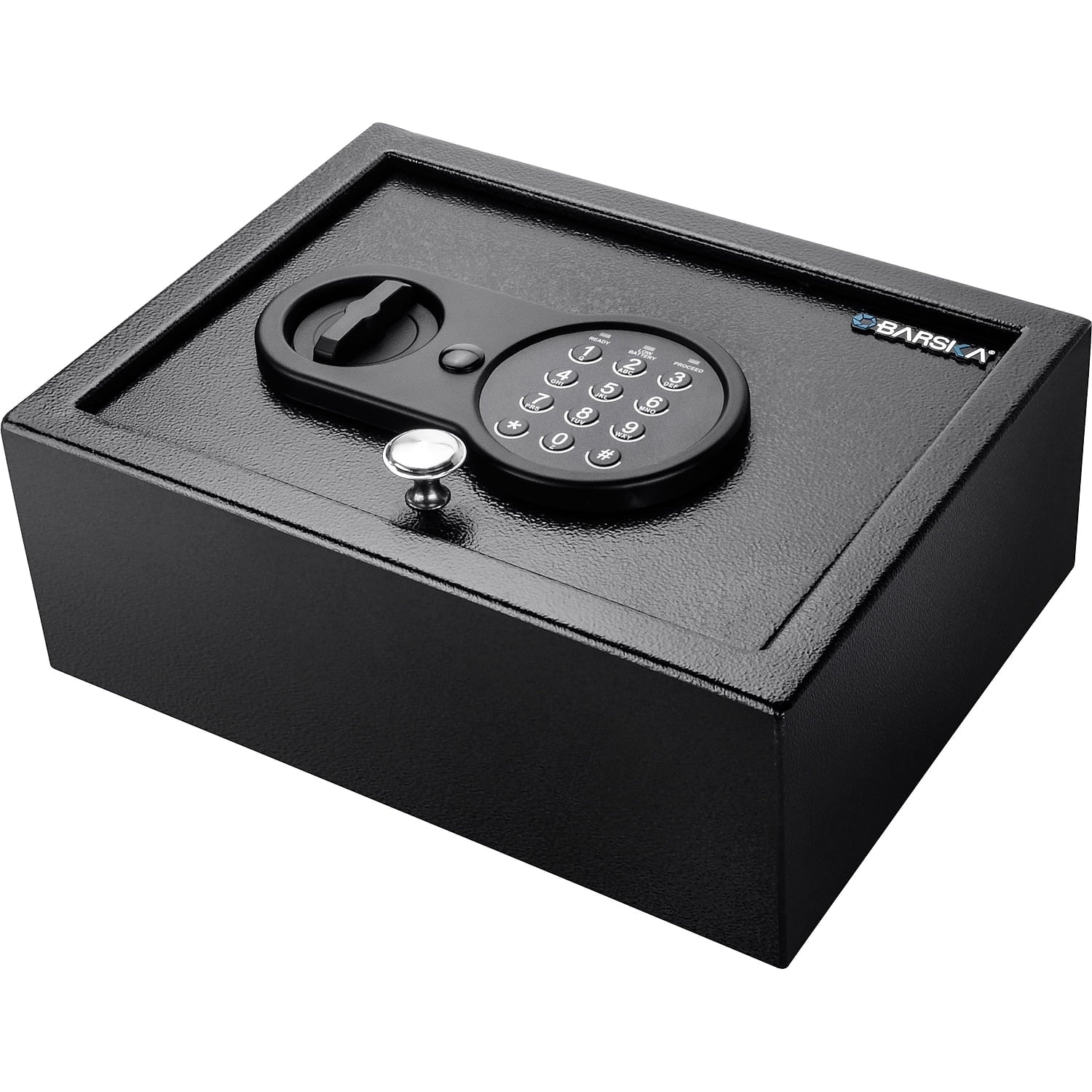 Barska AX12622 Top Opening Keypad Security Drawer Safe, 0.21 Cubic Ft