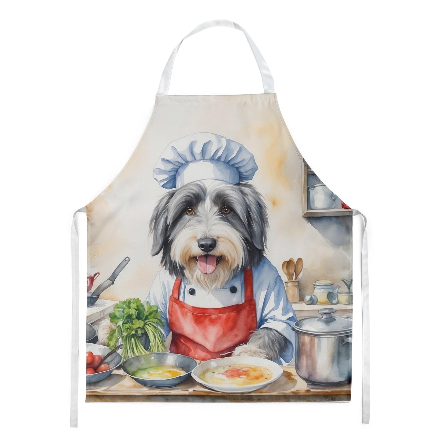 Bearded Collie The Chef Apron 27 in x 30 in