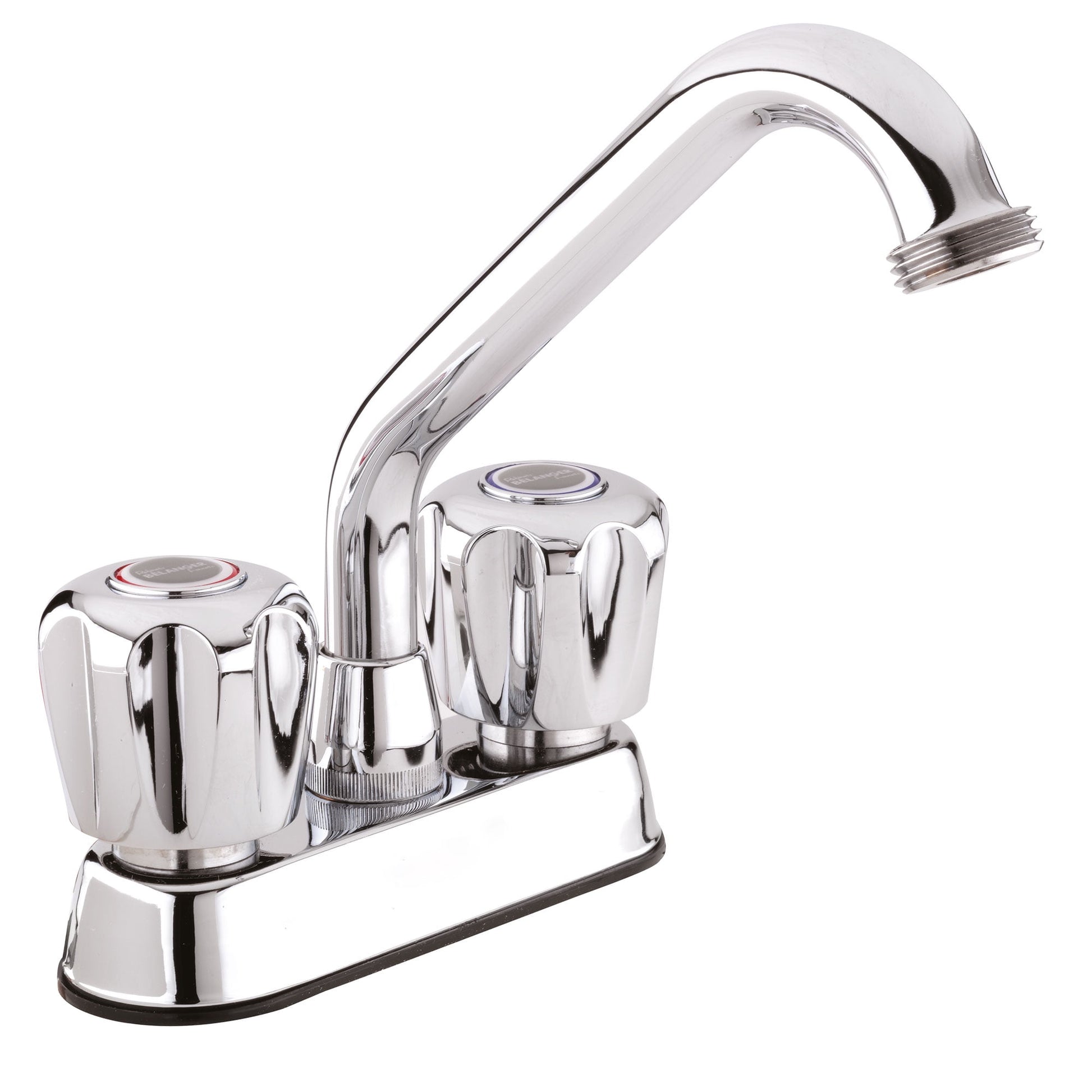 Belanger High-Arc 2-Handle Centerset Pull-Out Laundry Tub Utility Sink Faucet, Polished Chrome