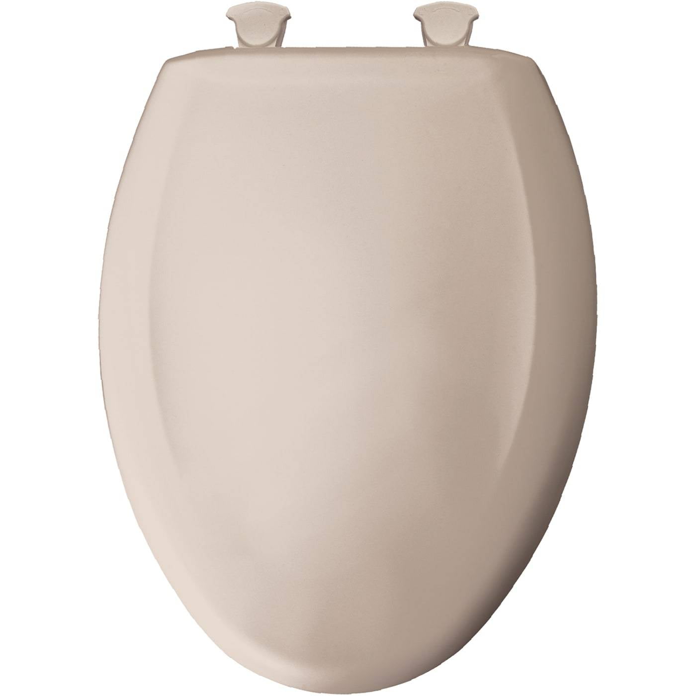 Bemis 1200SLOWT443 Elongated Closed Front Toilet Seat with Cover,Innocent Blush