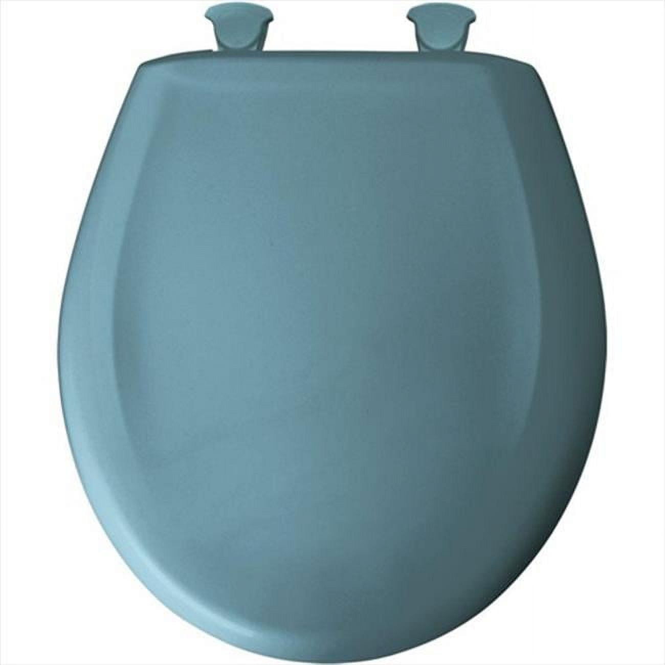 Bemis 200SLOWT064 Regency Blue Easy Close Round Plastic Toilet Seat