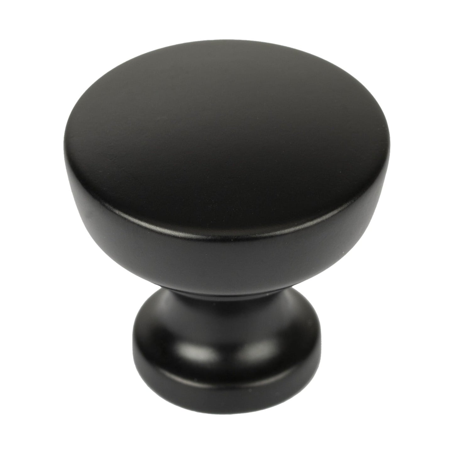 Better Homes & Gardens 1-1/4" (32 mm) Modern Knob, Matte Black, 10 Pack