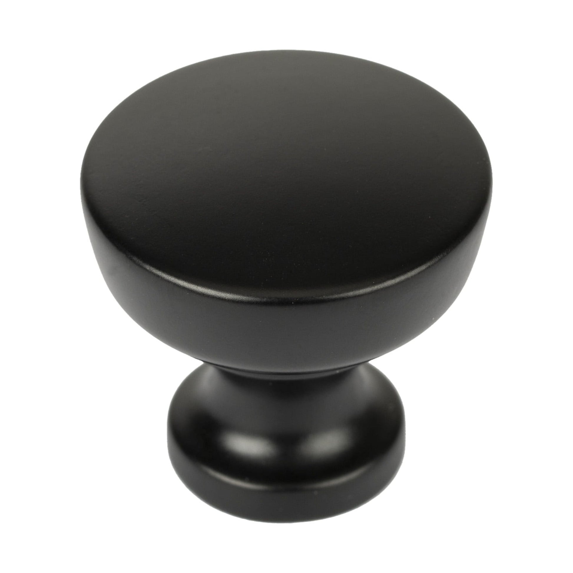 Better Homes & Gardens 1-1/4" (32 mm) Modern Knob, Matte Black, 10 Pack