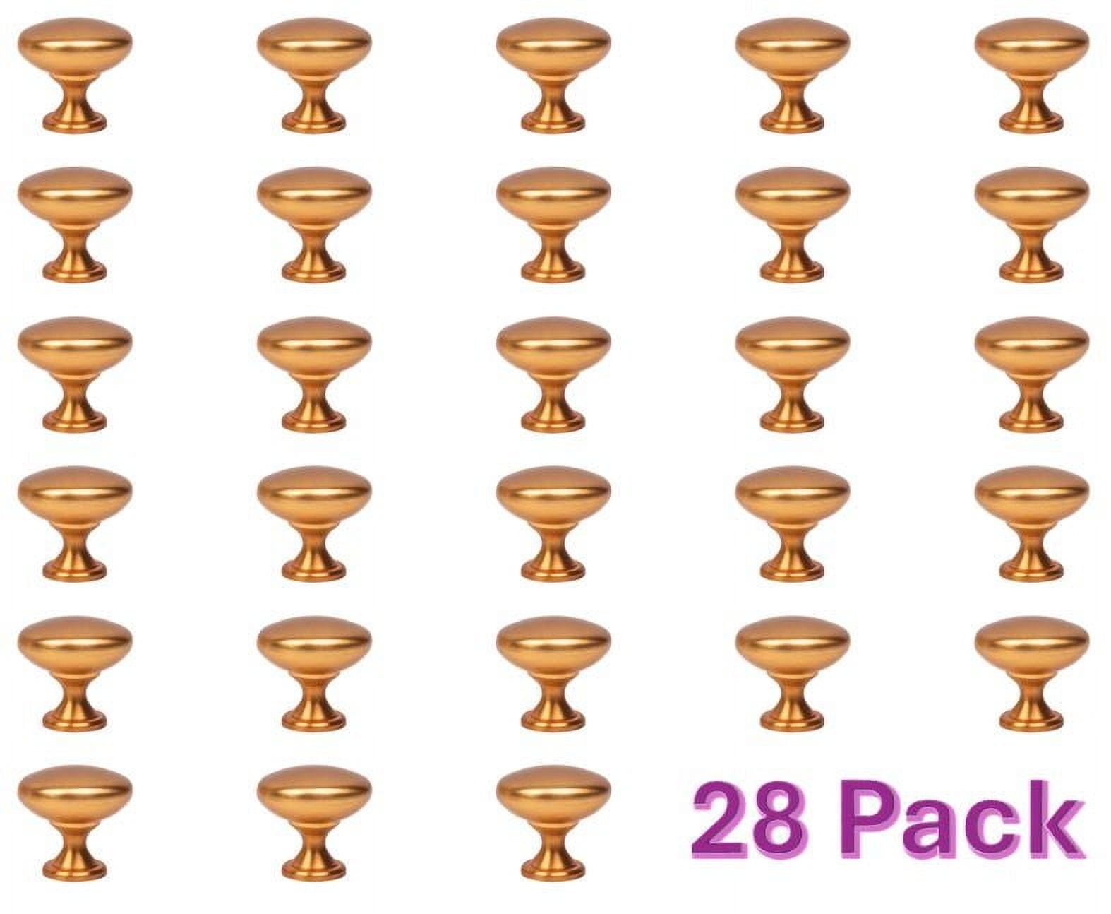 Better Homes & Gardens 1-3/16 in. Round Knob, Brushed Brass Finish, 28 pack
