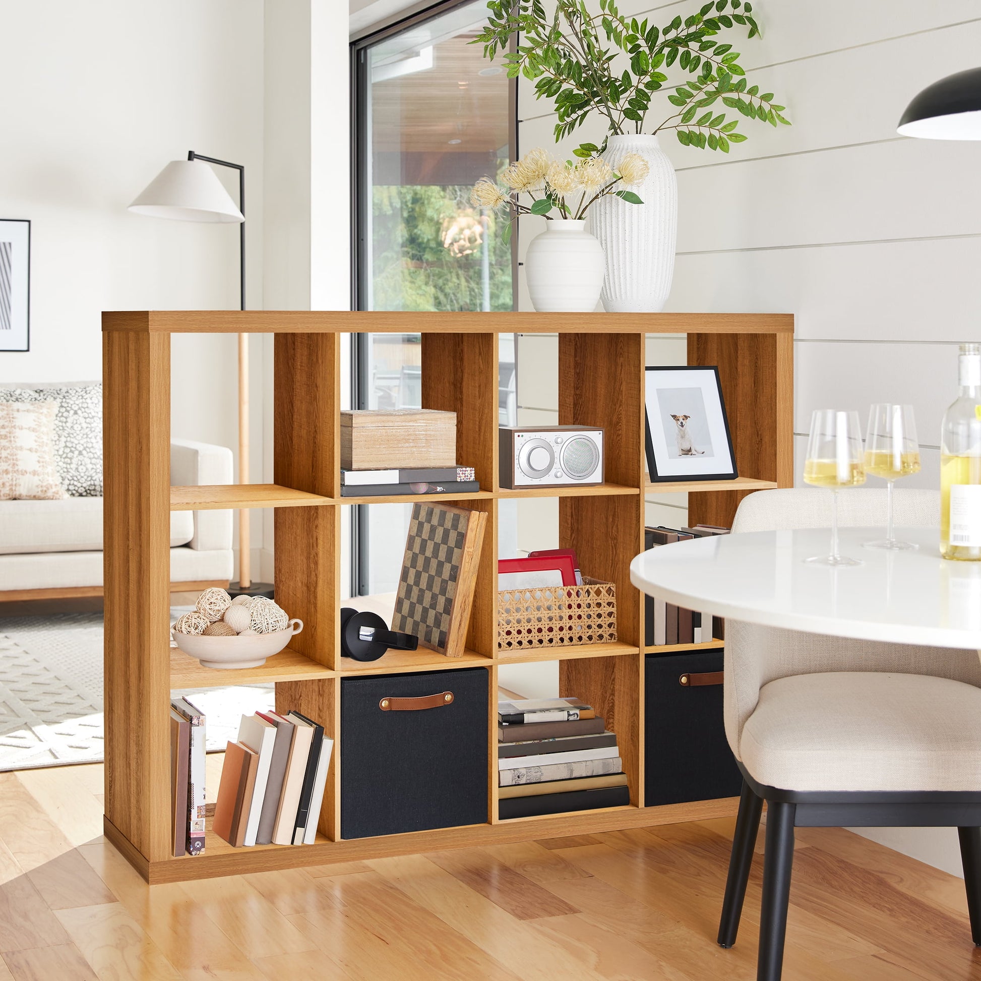 Better Homes & Gardens 12 Cube Storage Organizer, Light Honey