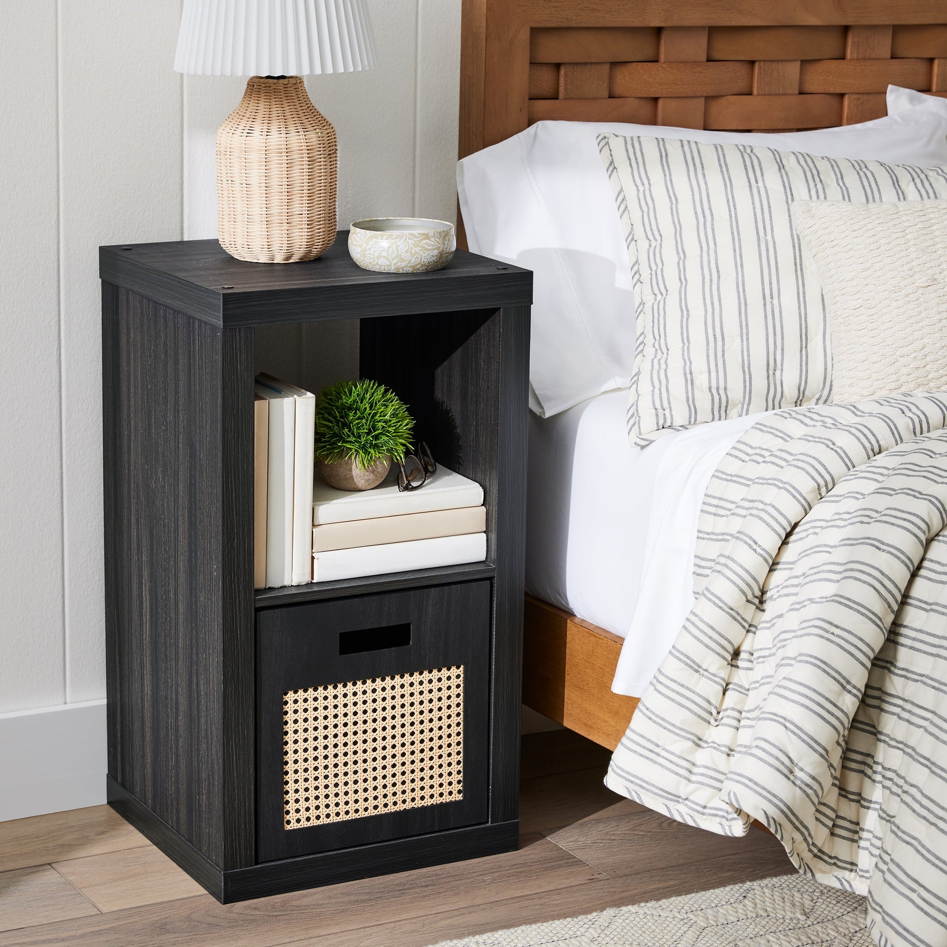Better Homes & Gardens 2 Cube Storage Organizer, White Texture