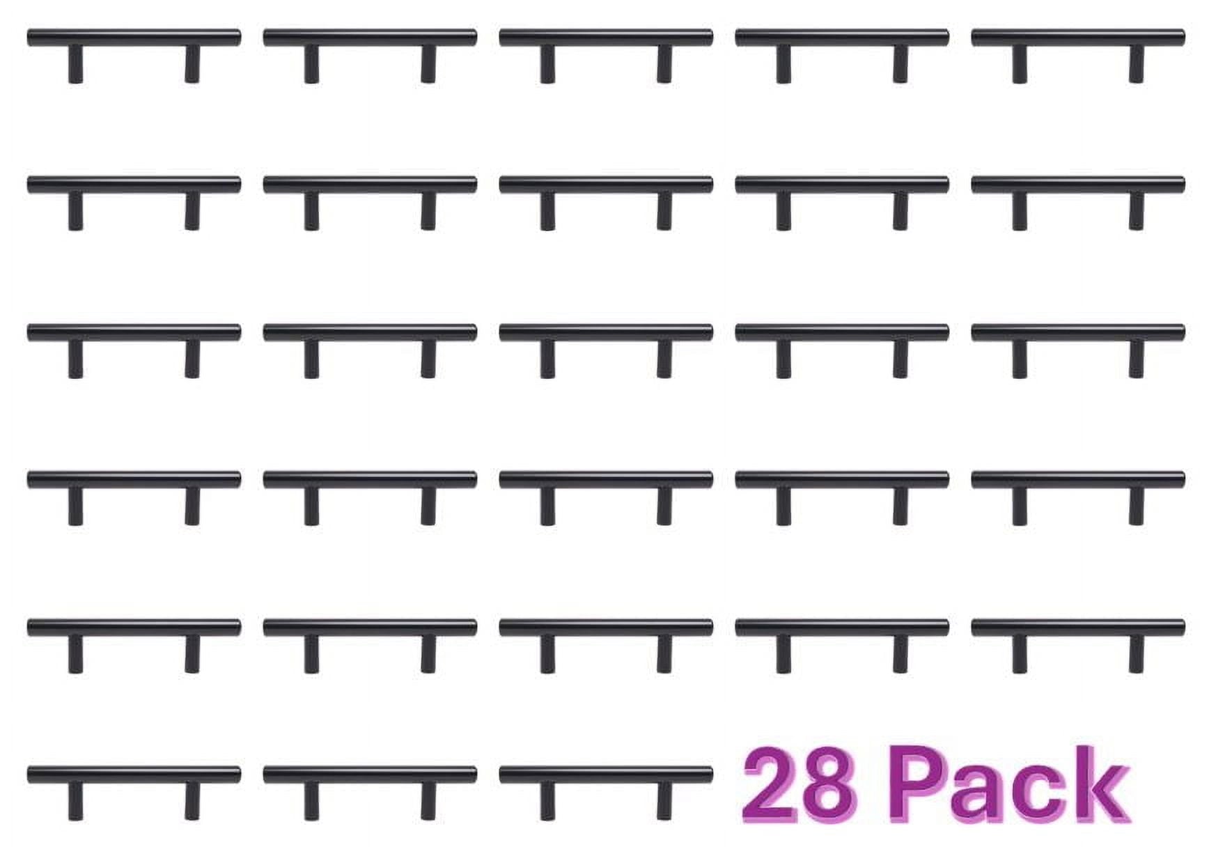 Better Homes & Gardens 3" (76mm) Center-to-Center Bar Pull, Matte Black, 28 Pack