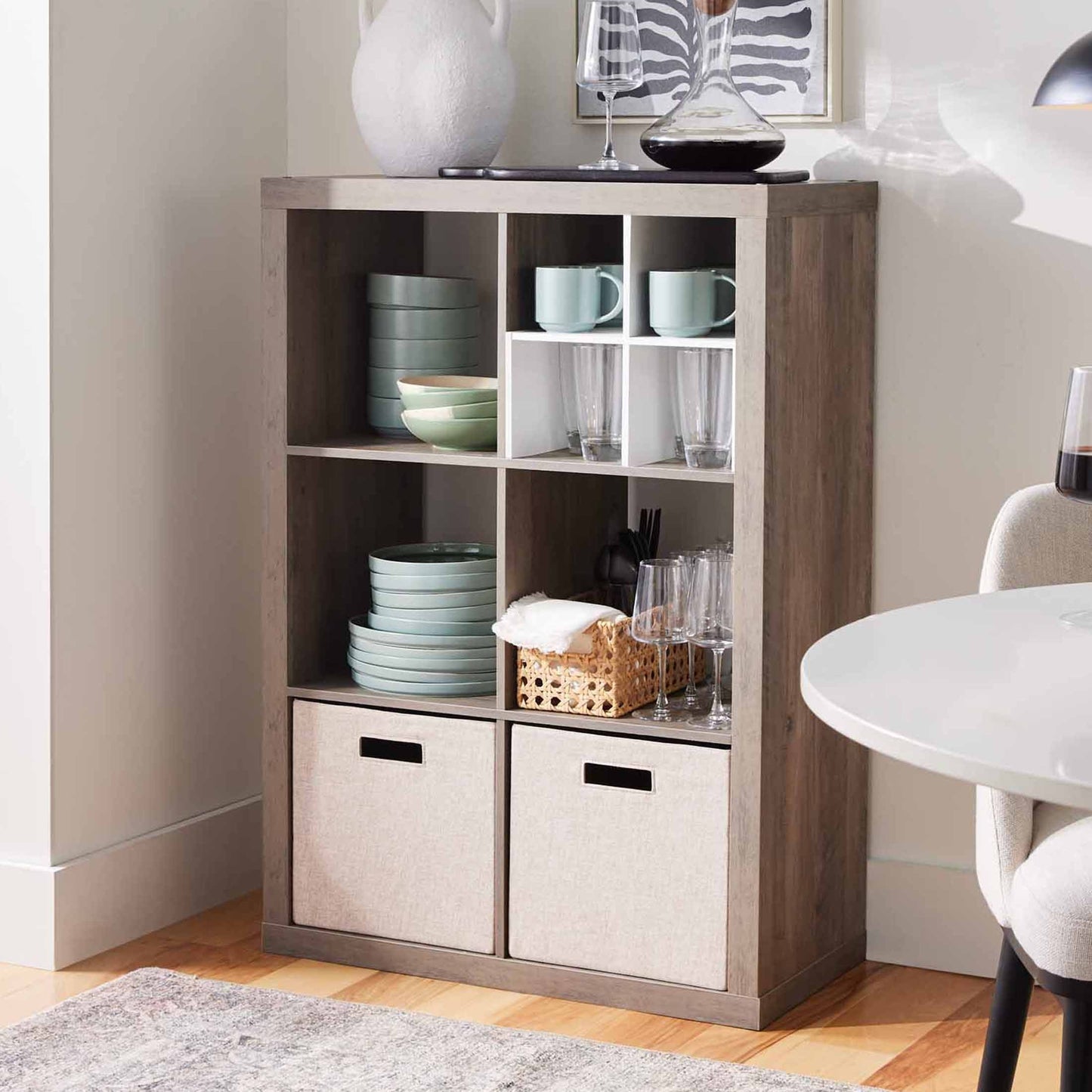 Better Homes & Gardens 6 Cube Storage Organizer, Charcoal
