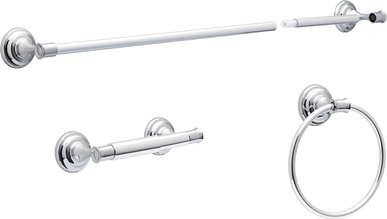 Better Homes & Gardens Cameron 3-Piece Bath Accessory Kit, Chrome
