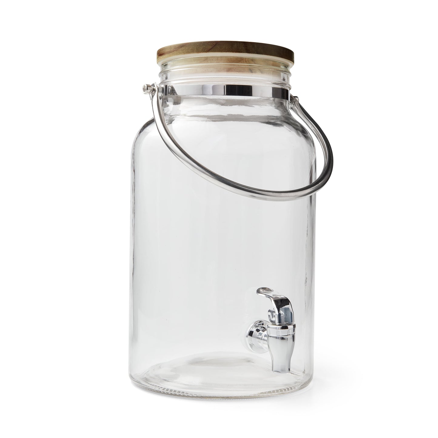 Better Homes & Gardens Dispensador de Bebidas de Vidrio de 1,5 Galones con Tapa de Madera