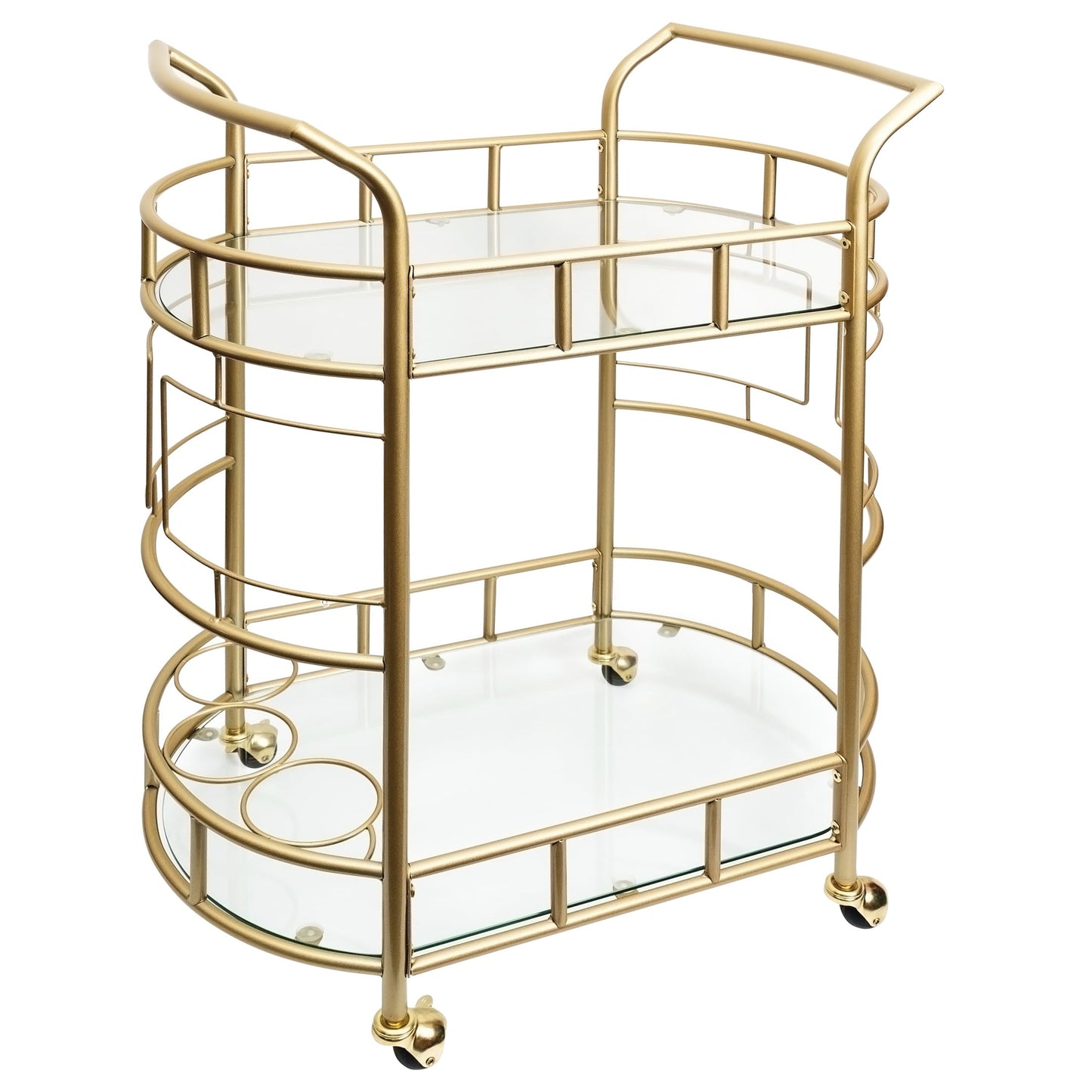 Better Homes & Gardens Fitzgerald Gold Metal Bar Cart