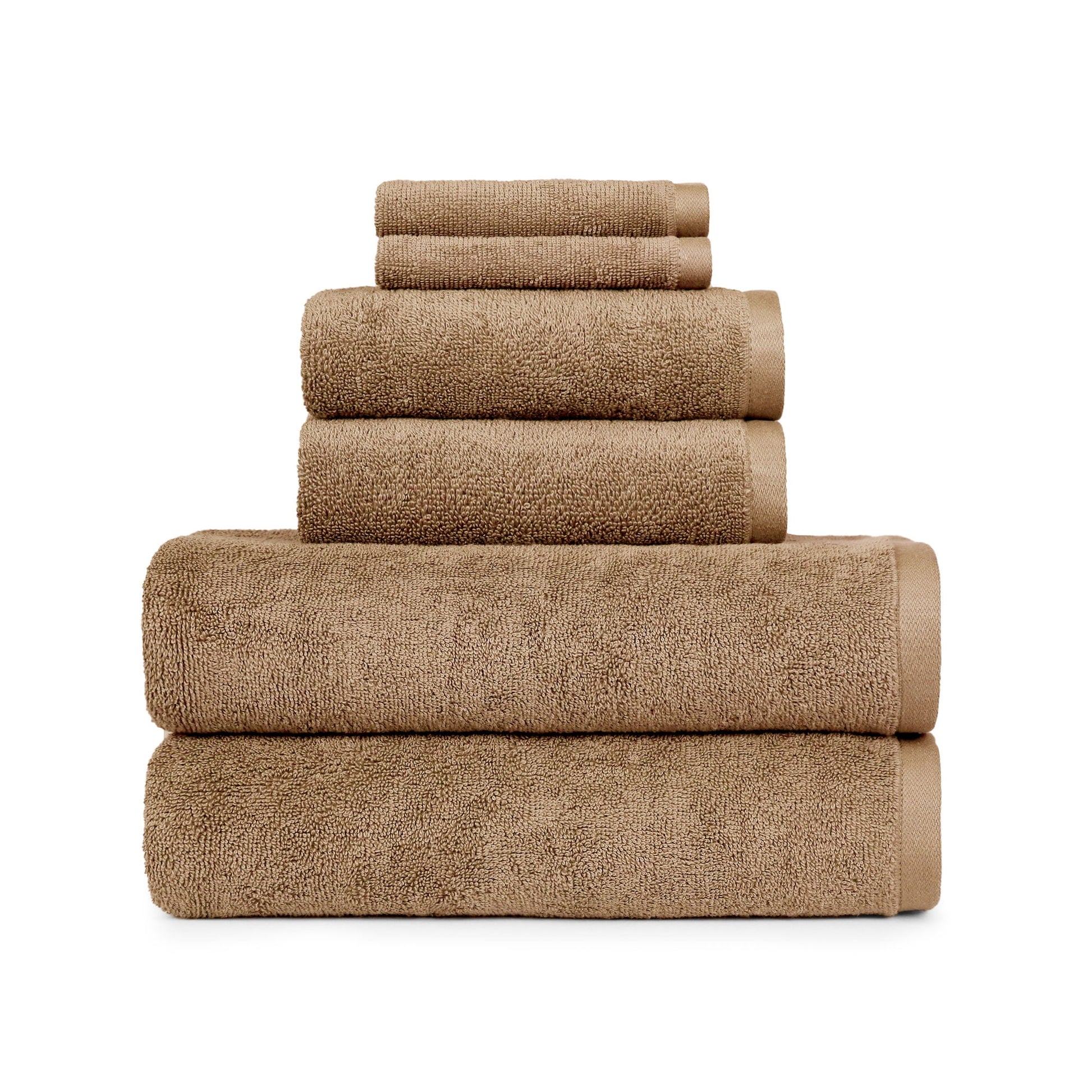 Better Homes & Gardens PowerLoft 6 Piece Bath Towel Set, Arctic White