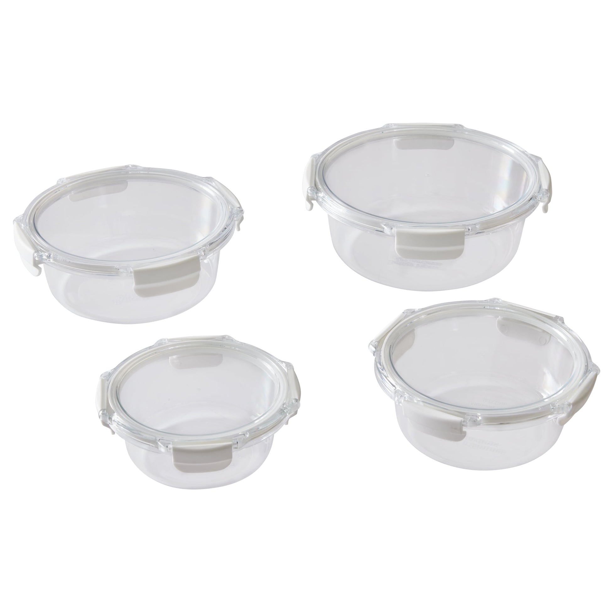 Better Homes & Gardens Round Tritan Food Storage Container with Tritan Lid. Set of 4, 8 Pieces