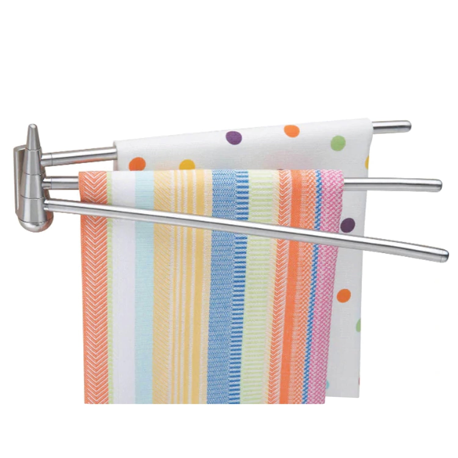 Better Houseware 2490 Stainless Steel 3-Arm Towel Bar