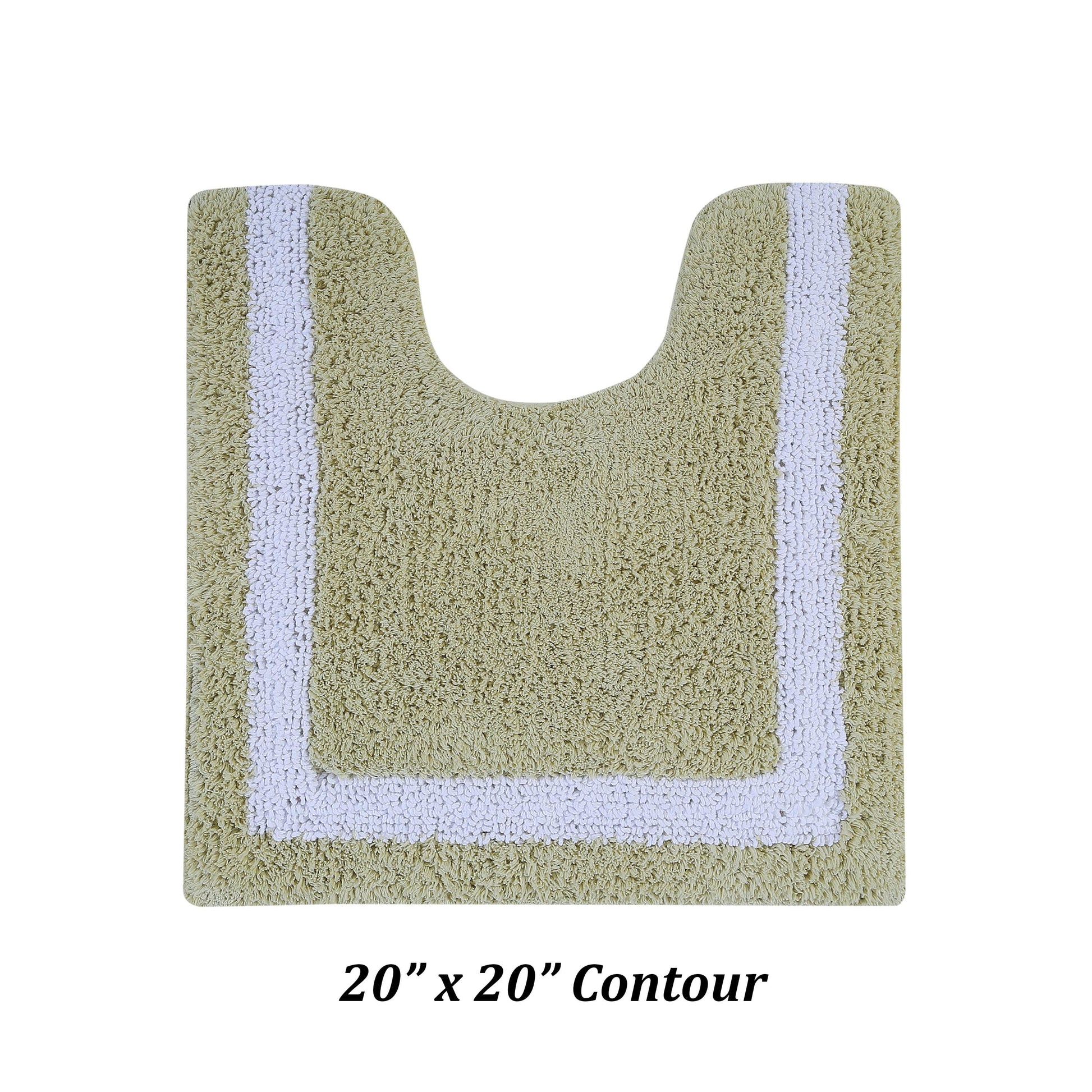 Better Trends 17" x 24" Bathroom Rugs Mat 100% Cotton Soft Bath Rug Water Absorbent Reversible Washable for Bathroom Floor Decor, Laundry Room Hotel Multi Collection - Dark Blue/White