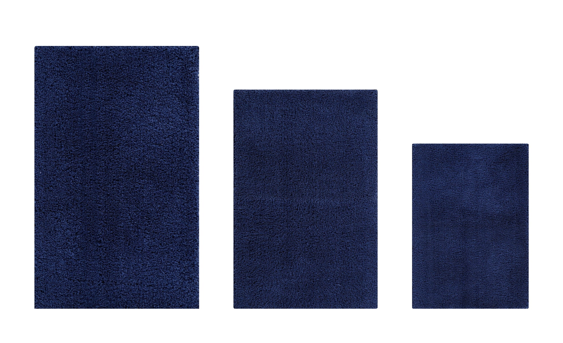 Better Trends 3 Piece Bathroom Rug Set 100% Polyester Bath Rug, Water Absorbent Non-Slip Bath Mat Machine Washable Micro Plush Collection - Beige