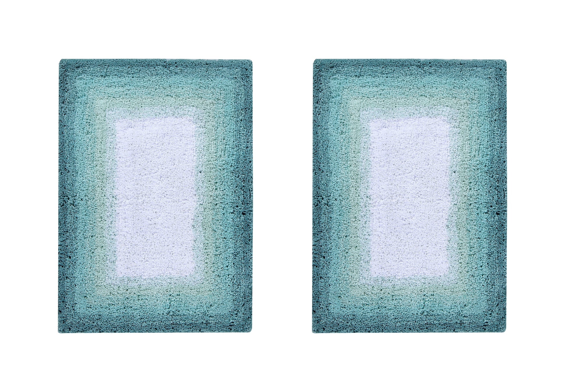 Better Trends 2 Piece Bathroom Rug Set, 100% Cotton, Extra Soft Tufted Bath Mat, Water Absorbent & Non Slip Bath Rug, (Turquoise) Torrent Collection