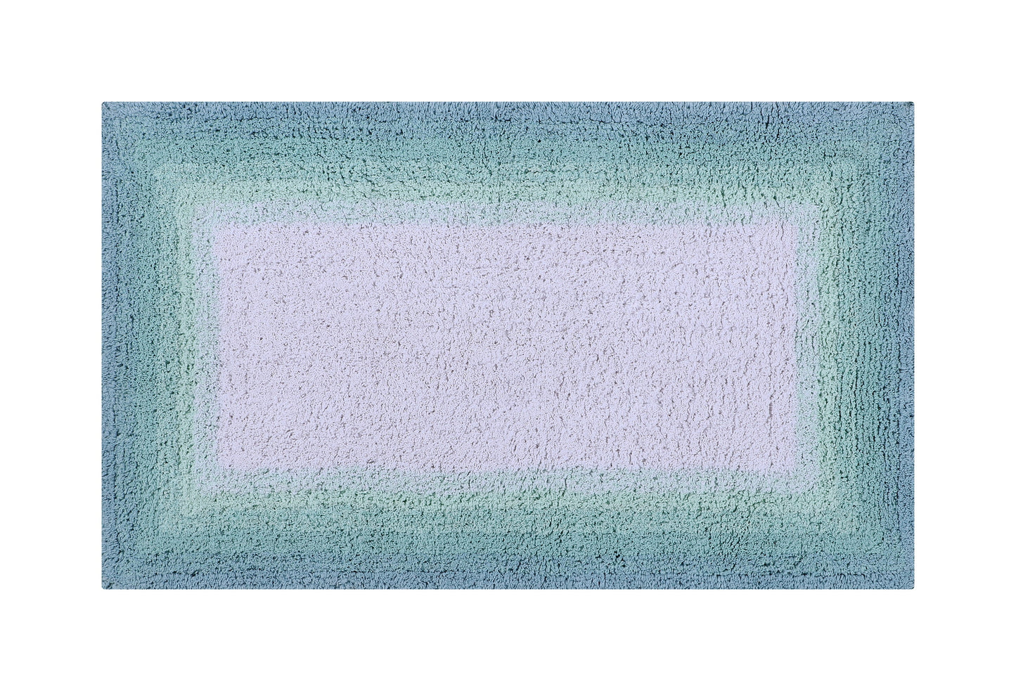 Better Trends 24" x 40" Bathroom Rug 100% Cotton Bath Rug Water Absorbent & Non Slip Bath Mat (Turquoise) Torrent Collection