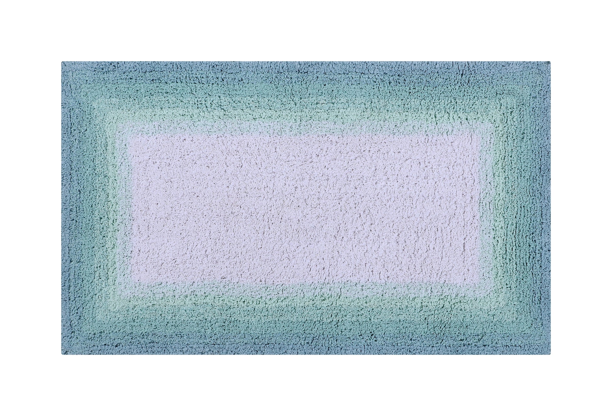 Better Trends 24" x 40" Bathroom Rug 100% Cotton Bath Rug Water Absorbent & Non Slip Bath Mat (Turquoise) Torrent Collection