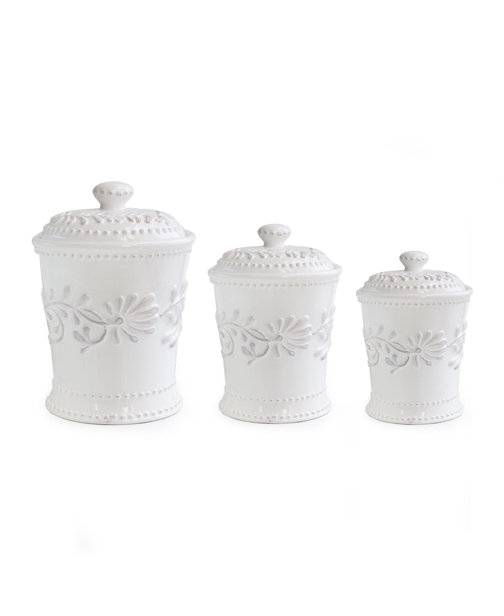BIANCA BEAD 3 PC CANISTER SET