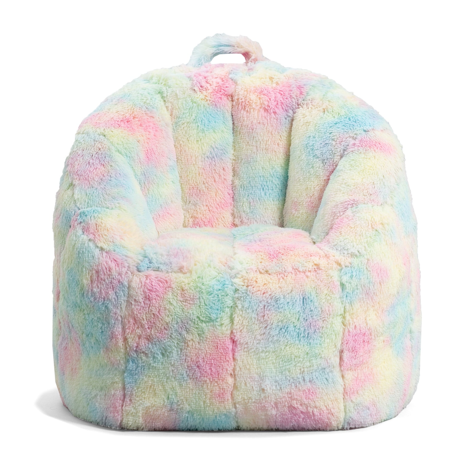 Big Joe Joey Bean Bag Chair for Kids/Teens, 2.5 ft Plushie Lounge Chair, Soft & Lightweight, Unicorn Rainbow