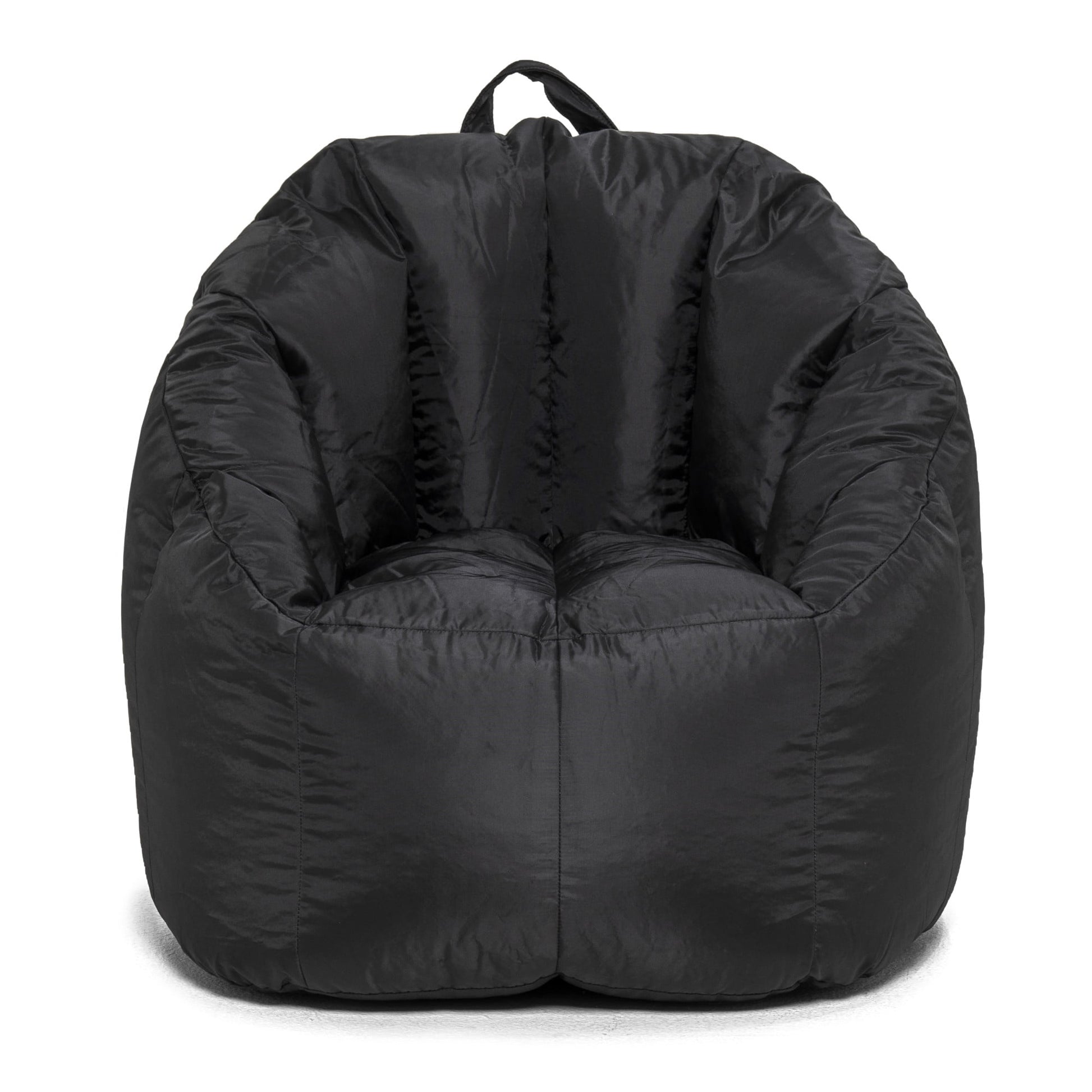 Big Joe Joey Bean Bag Chair for Kids/Teens, 2.5 ft Smartmax Lounge Chair, Easy-Clean & Lightweight, Black
