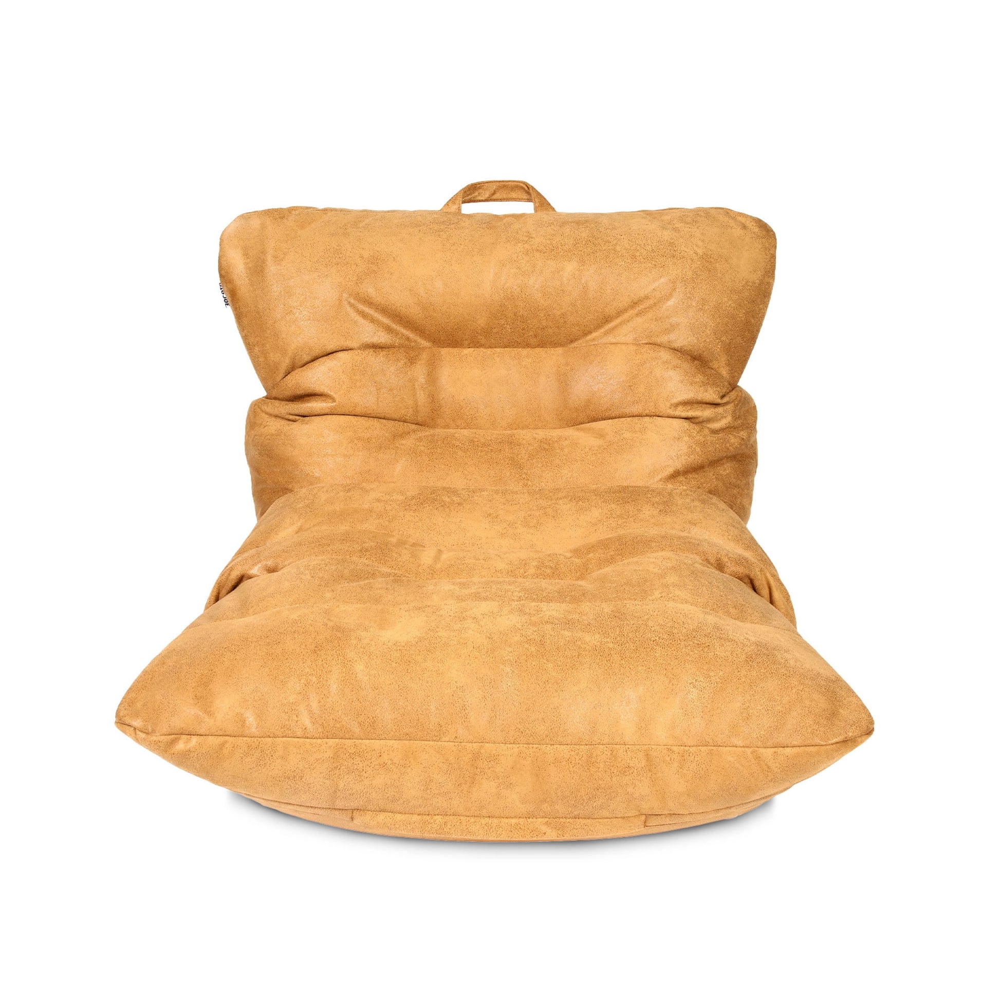 Big Joe Roma Bean Bag Chair, Rustic Tan Vintage Suede, 3 feet