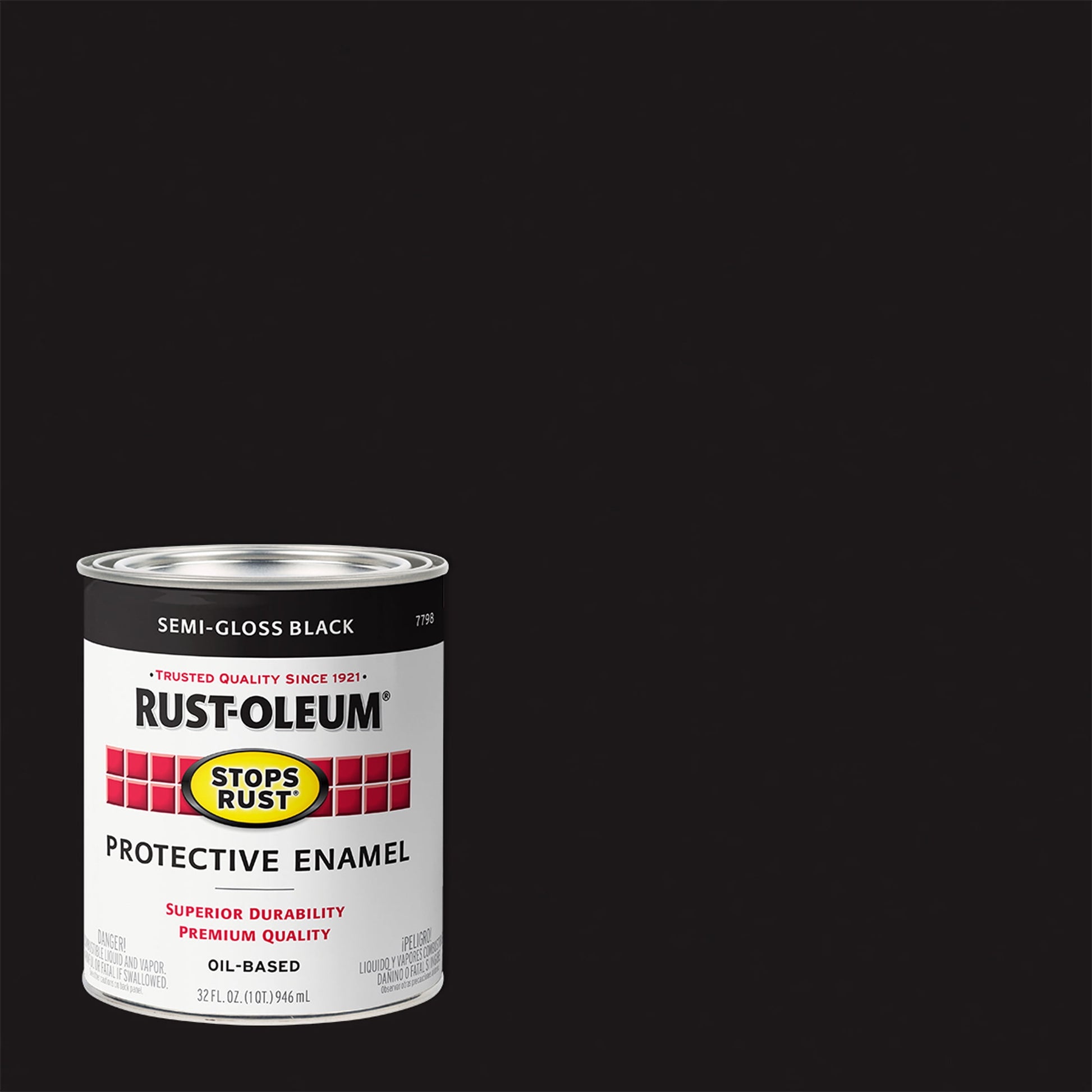 2 Pack, Black(100 Voc), Rust-Oleum Stops Rust Semi-Gloss Protective Enamel- 353583, Quart