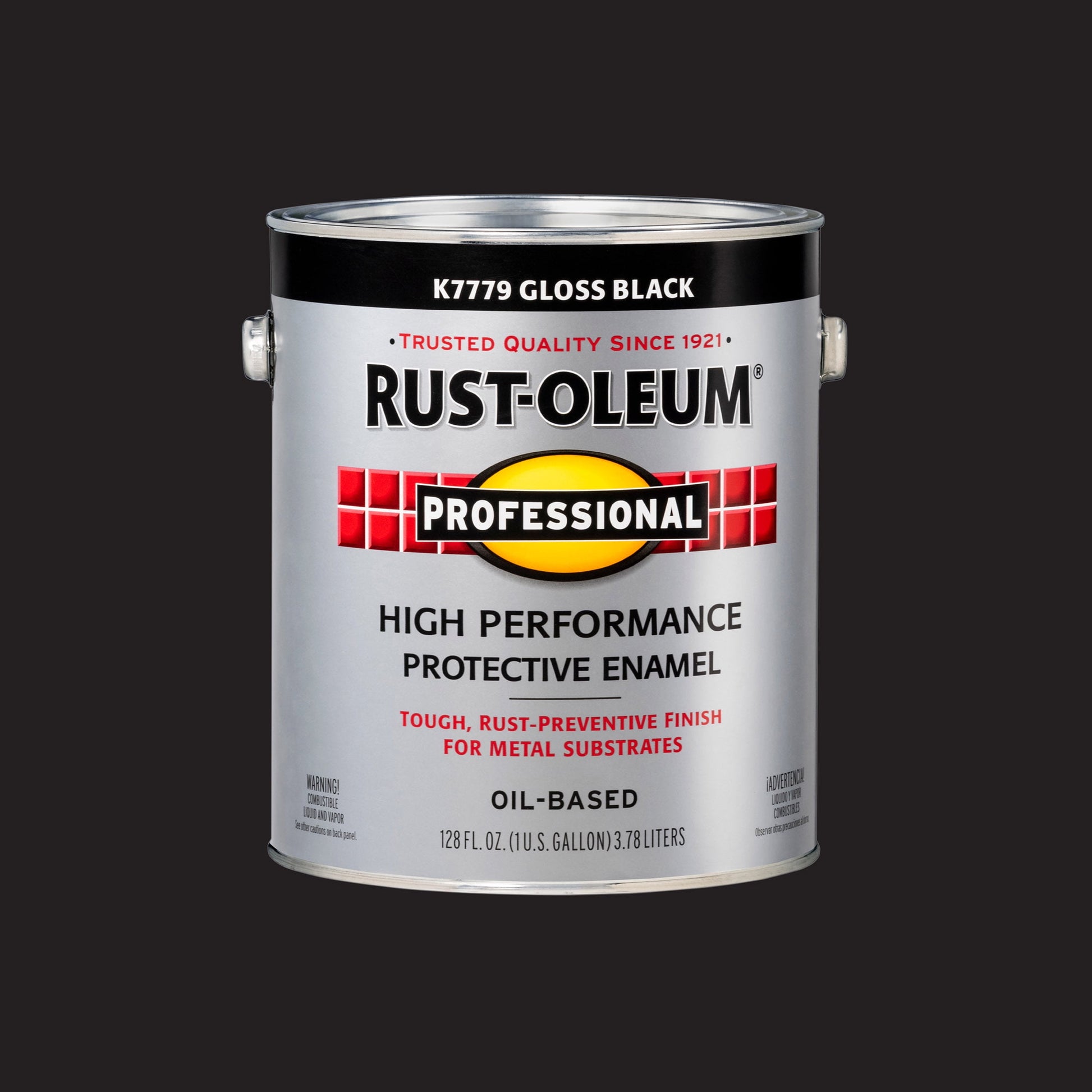 Black, Rust-Oleum Professional High Performance Protective Enamel-K7779402, Gallon