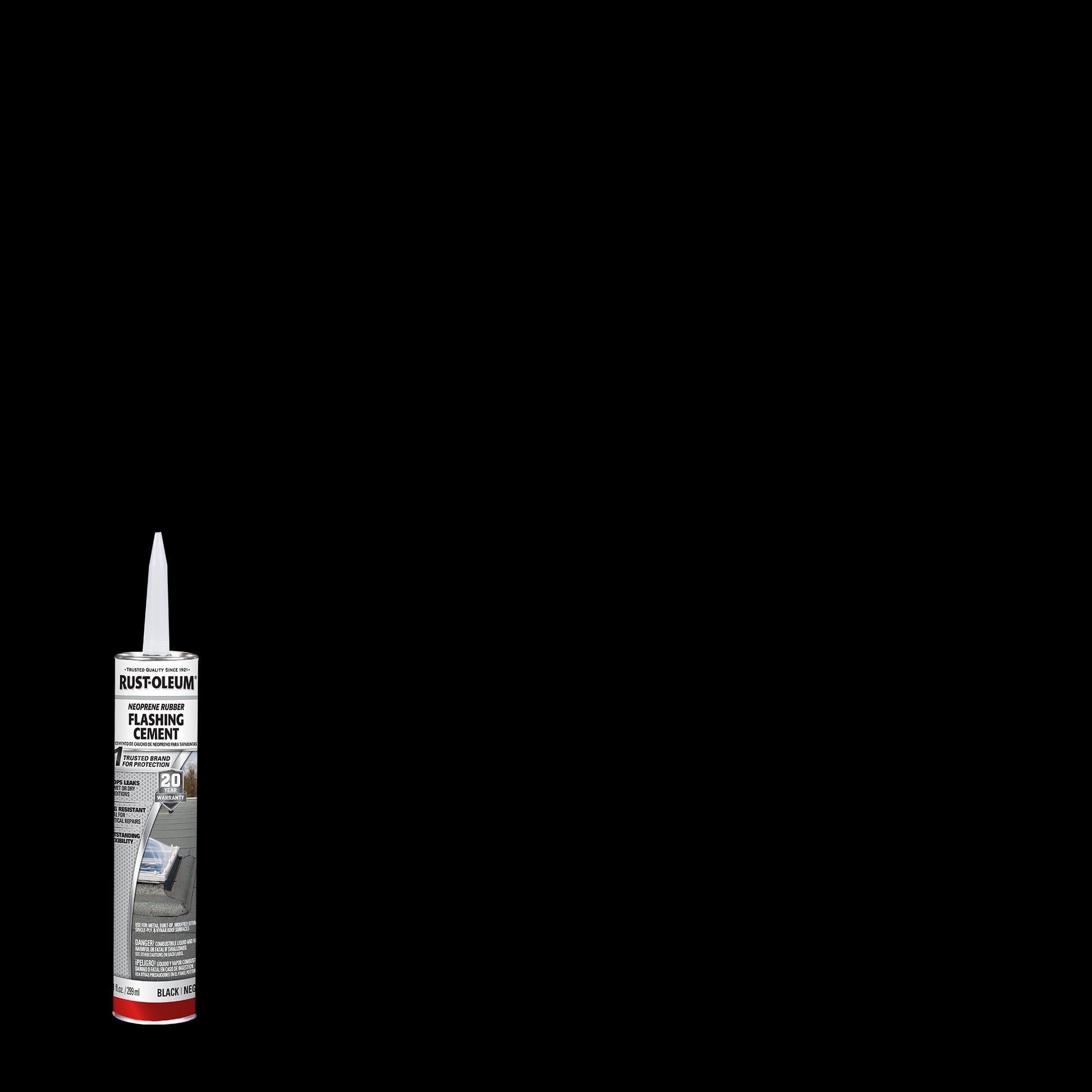 12 Pack, Black, Rust-Oleum Roofing Advanced Wet or Dry Roof Repair - 347418, 10.1 oz. tube
