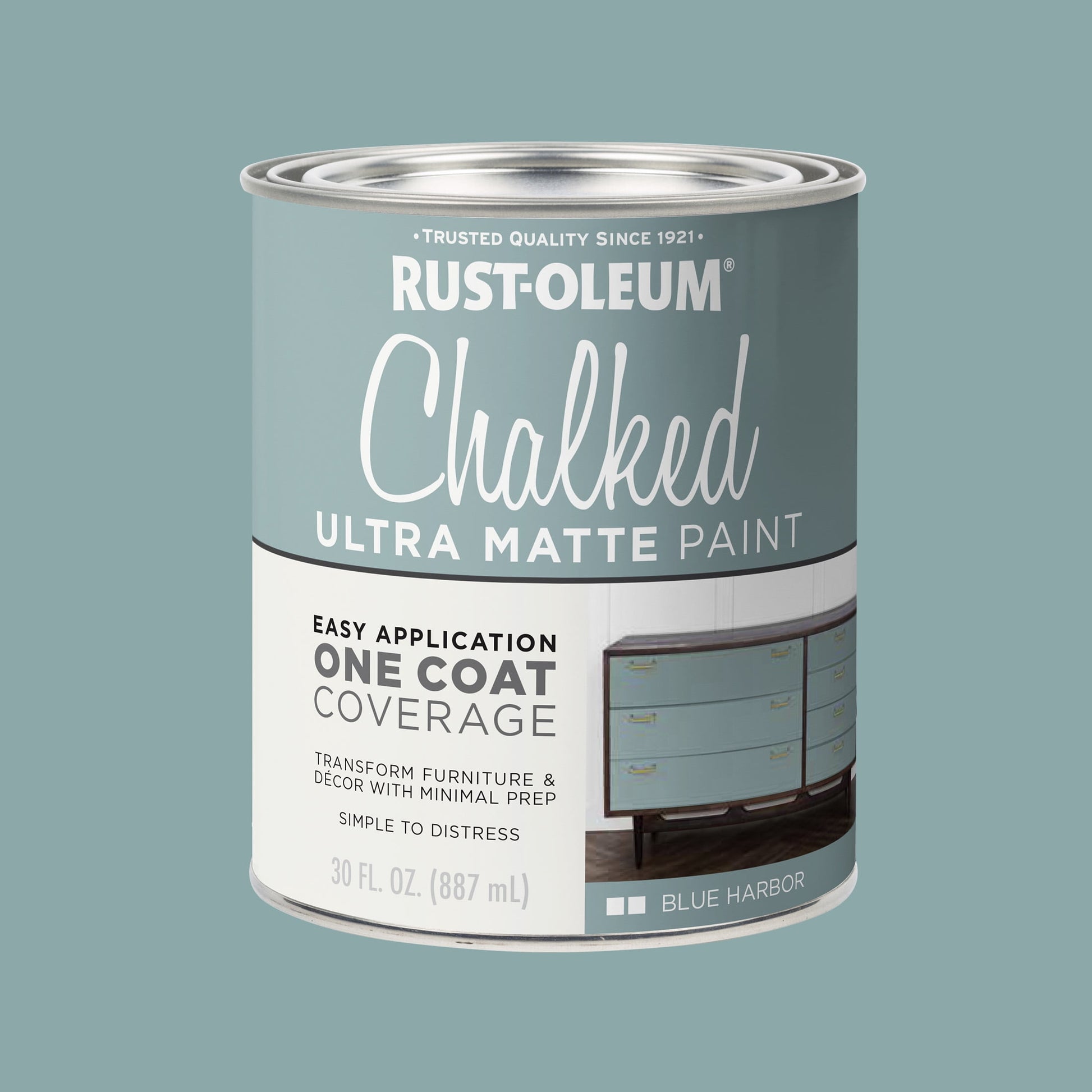 Blue Harbor, Rust-Oleum Chalked Ultra Matte Paint, Quart