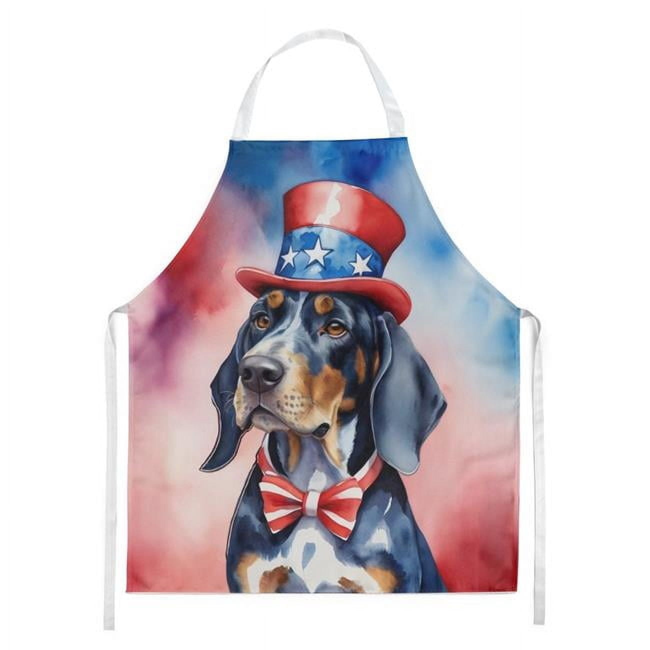 Bluetick Coonhound Patriotic American Apron 27 in x 30 in