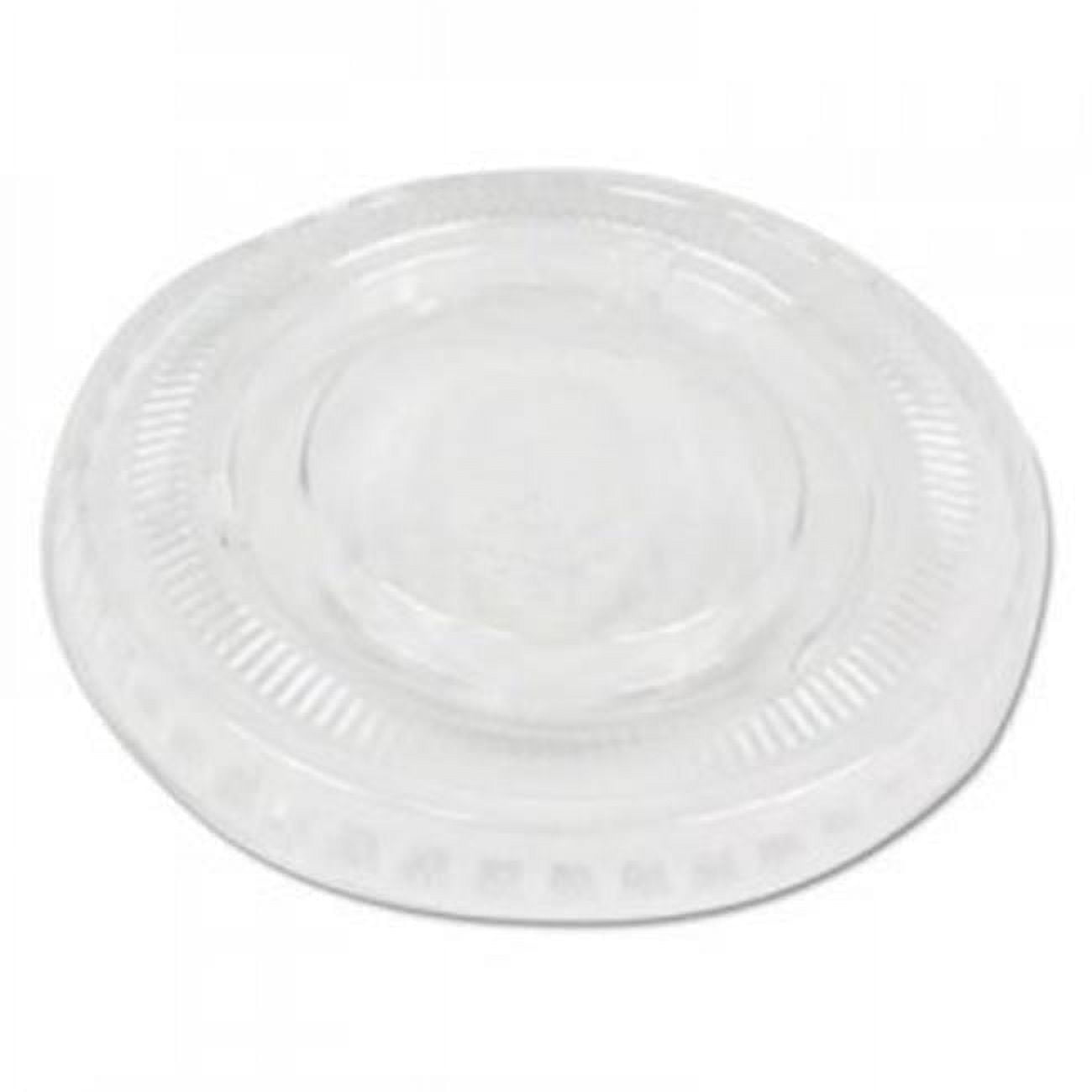Boardwalk BWKPRTLID1 Souffle & Portion Cup Lids, Fits 1 oz Portion Cups, Clear