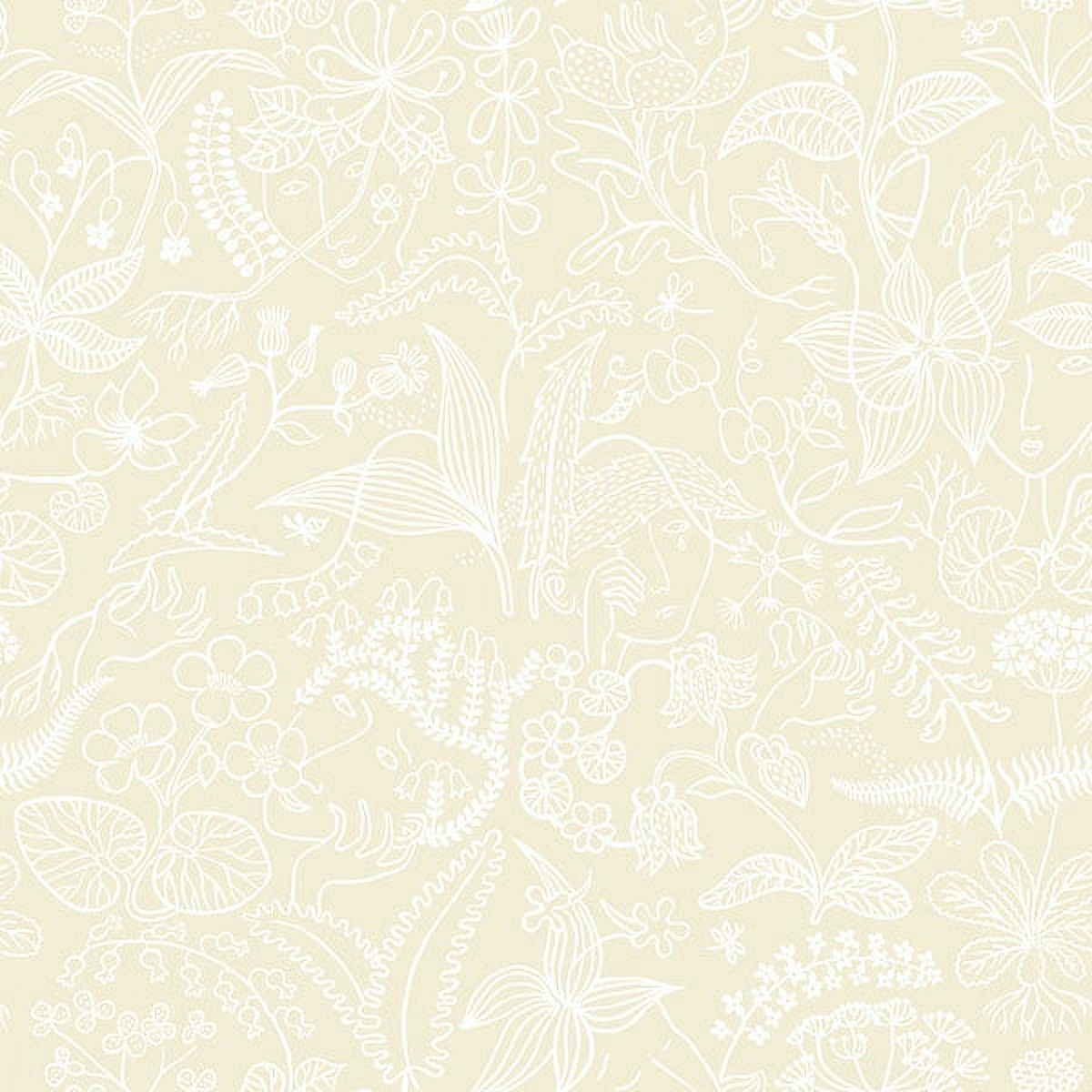 BorÃ¥stapeter Grazia Beige Floral Silhouette Wallpaper