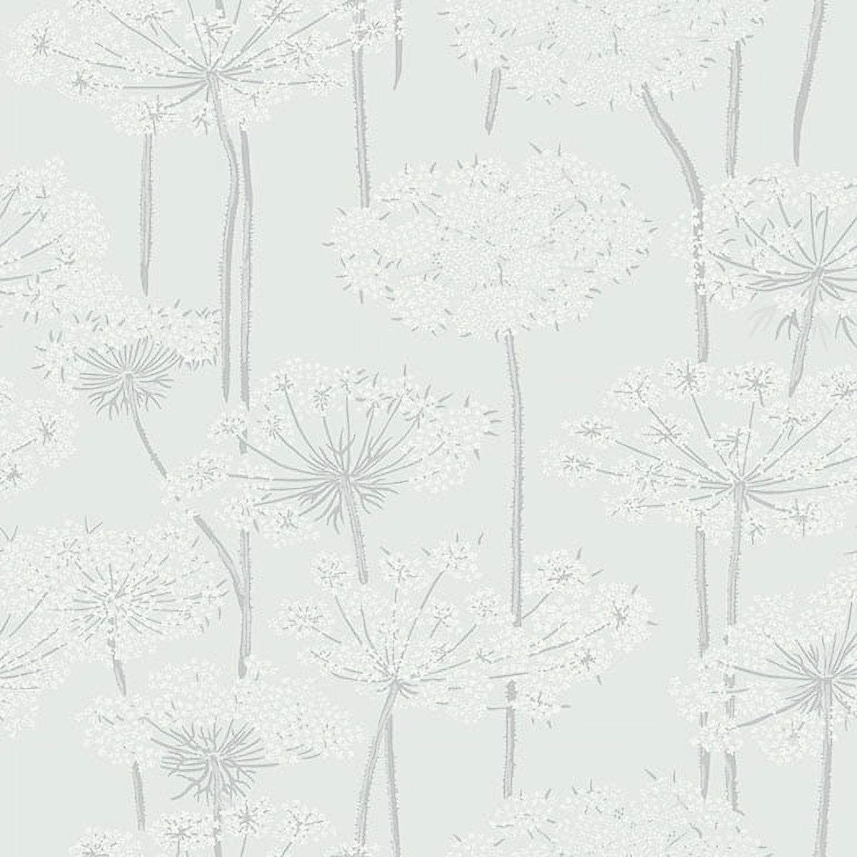 BorÃ¥stapeter Ingrid Grey Dandelion Meadow Wallpaper, 20.9-in by 33-ft, 57.5 sq. ft