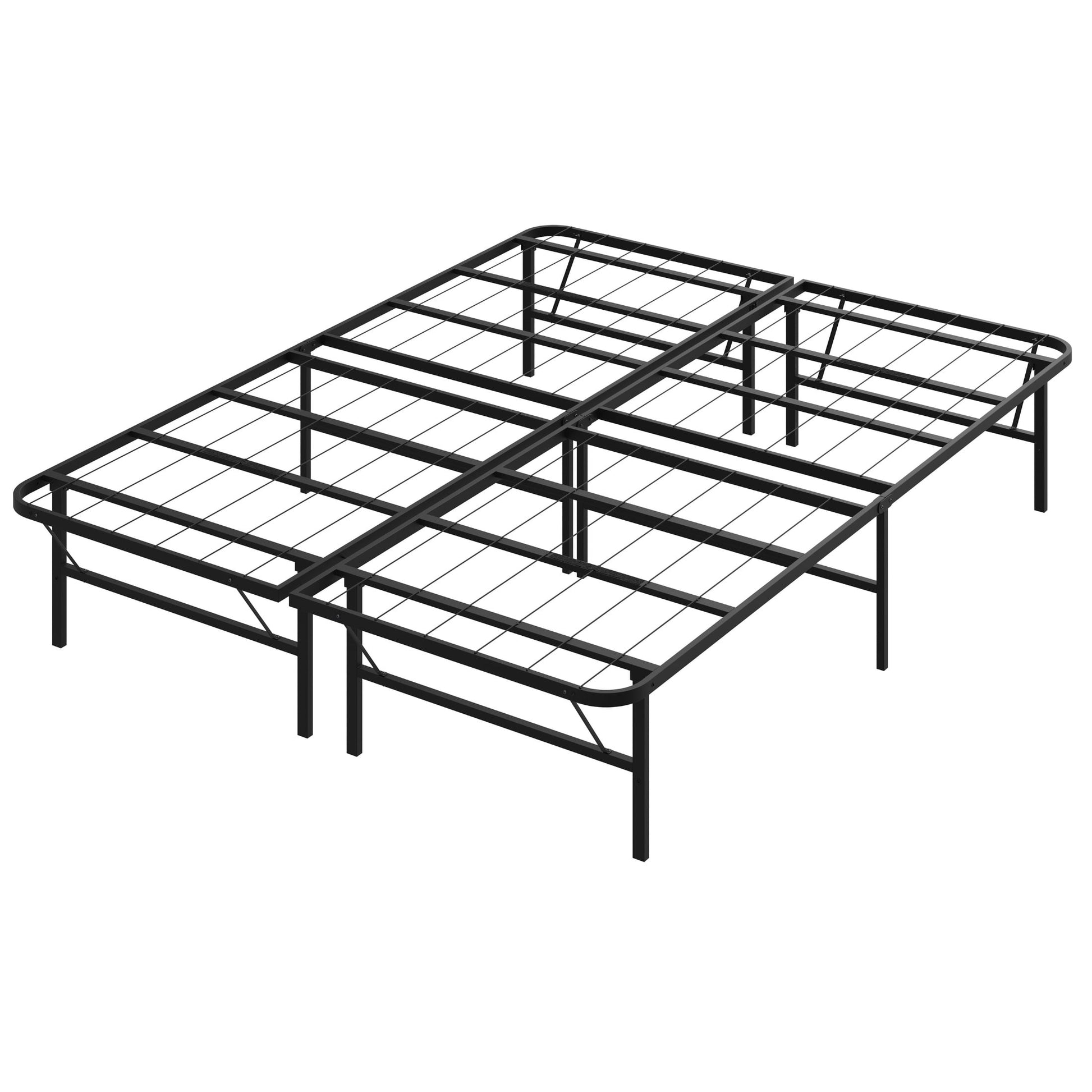 Boyd Sleep 14" Twin Size Metal Platform Bed Frame with No-Tool Assembly, Textured Anti-Slip Surface