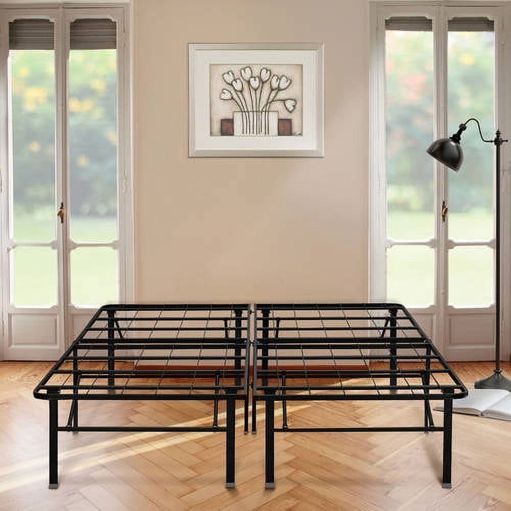 Boyd Sleep 18" Platform Metal Bed Frame with Under Bed Storage, Tool-Free Assembly, Heavy Duty, Queen
