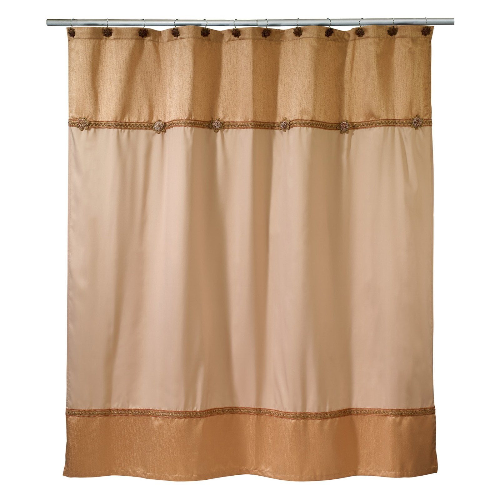 Braided Medallion Shower Curtain Multicolor