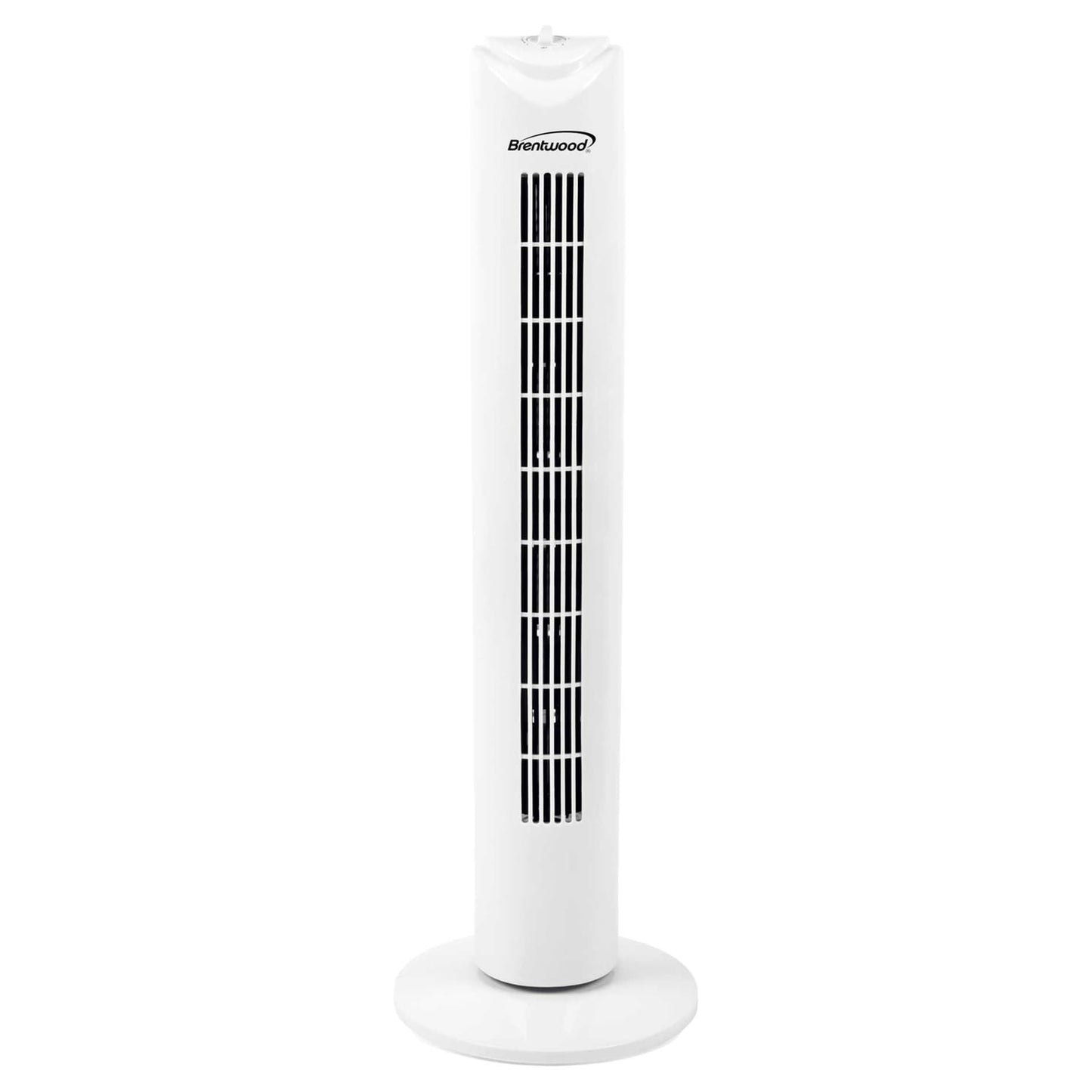 Brentwood 32-In. 3-Speed Portable Oscillating Tower Fan with Timer, F-32T (White), F-32TW