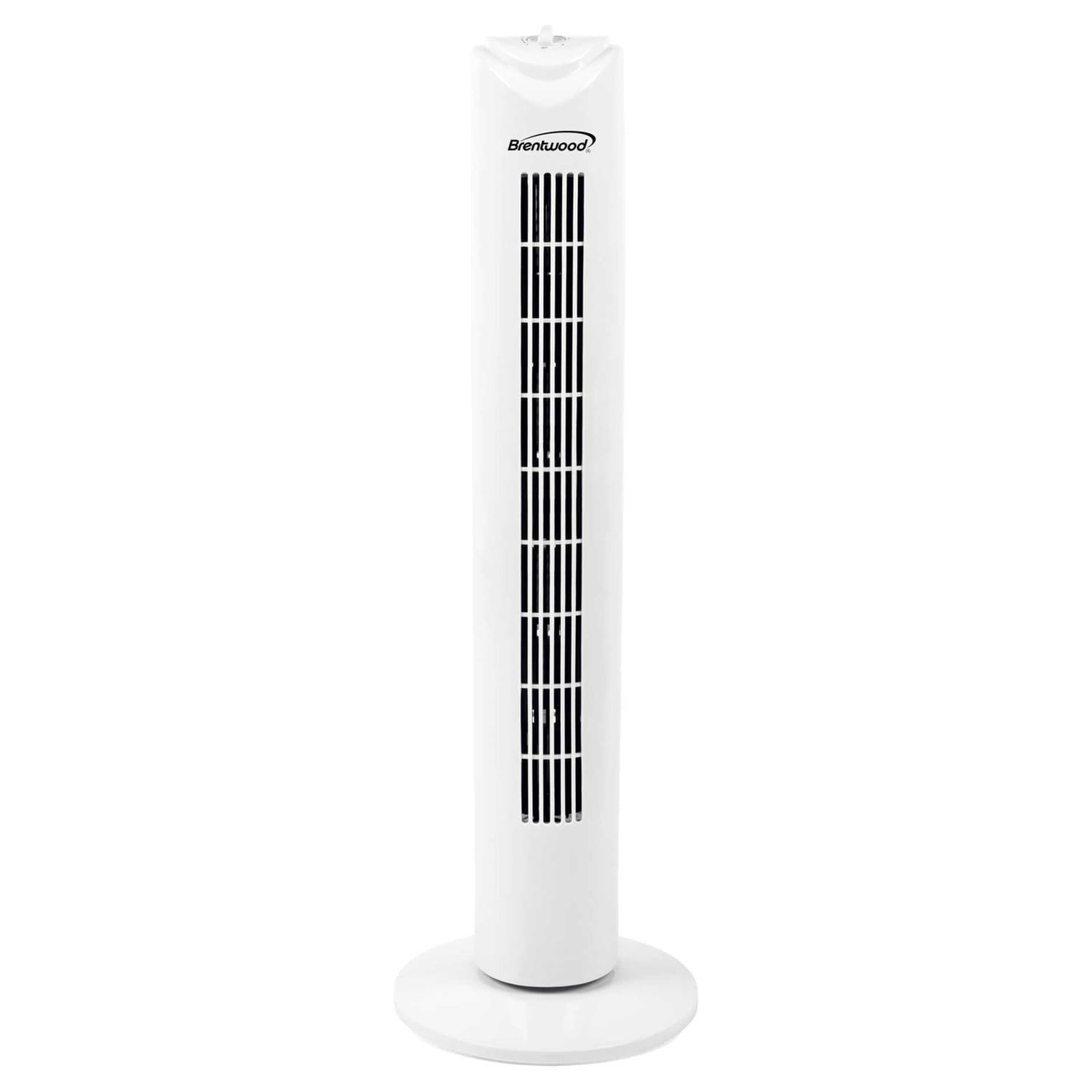 Brentwood 32-In. 3-Speed Portable Oscillating Tower Fan with Timer, F-32T (White), F-32TW